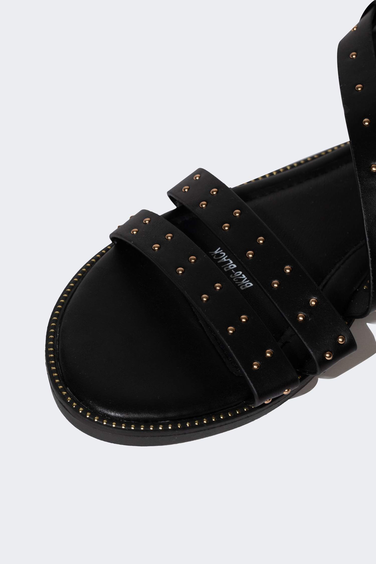 Sandales à Double Bandes à Semelles Plates pour Femme