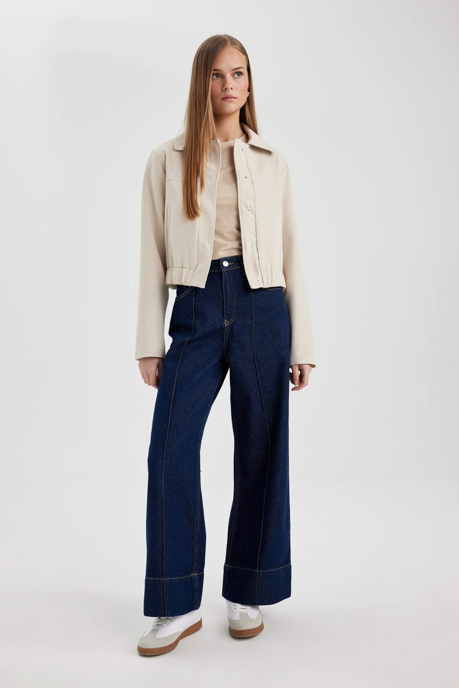 Jacket Bomber à Col Polo