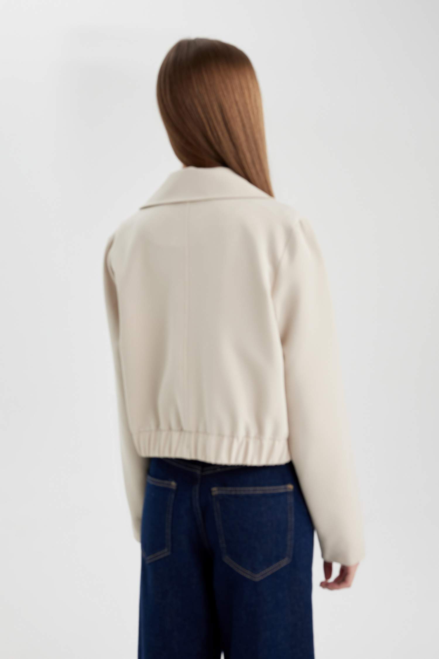 Jacket Bomber à Col Polo