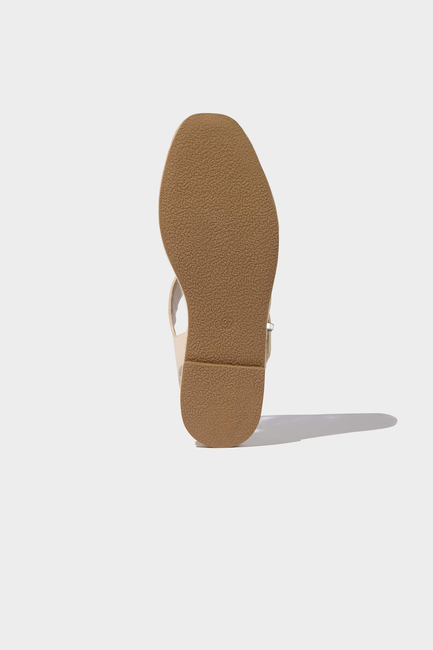 Woman Flat Sole Faux Leather Espadrille Shoes