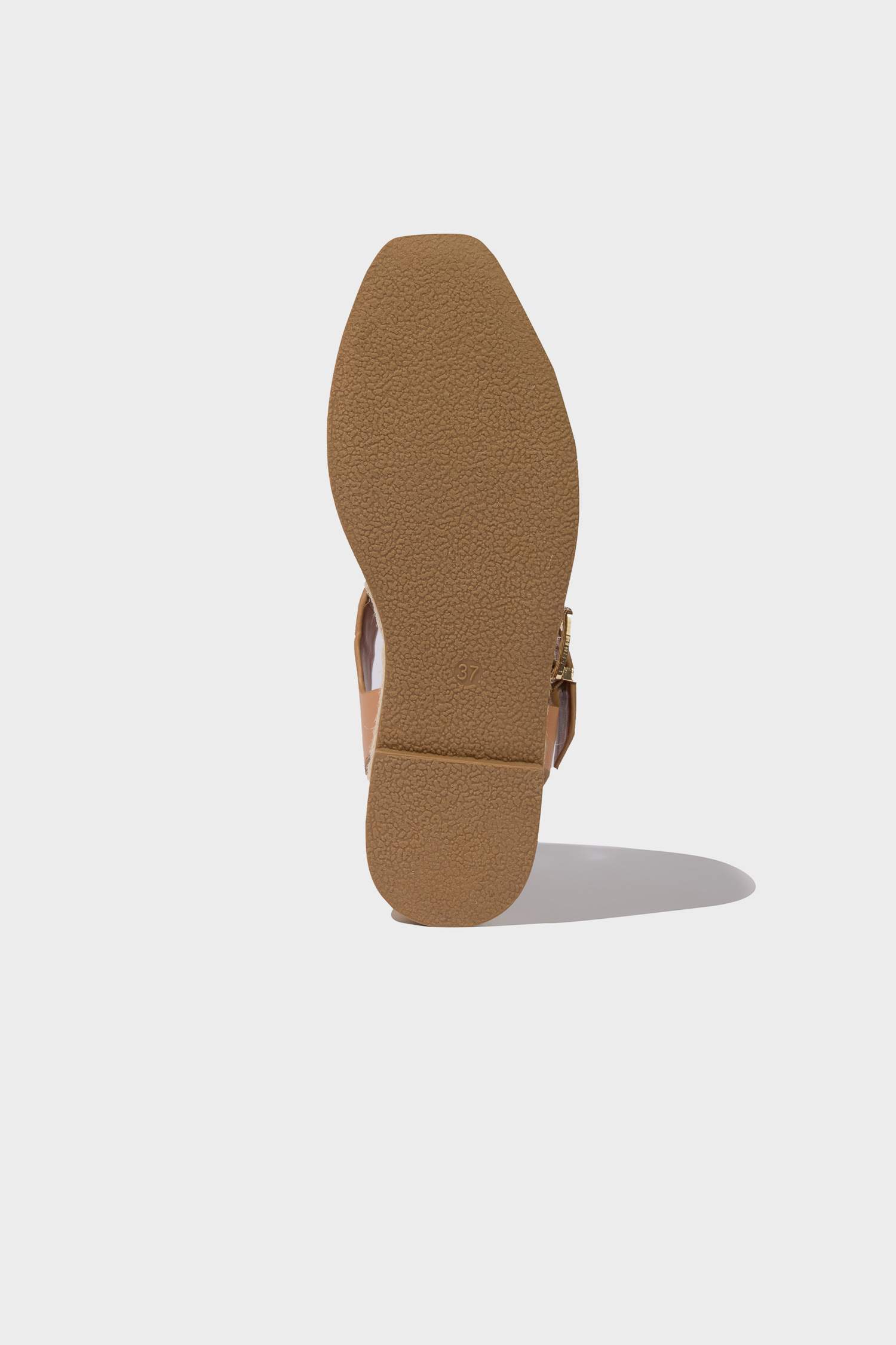 Woman Flat Sole Faux Leather Espadrille Shoes