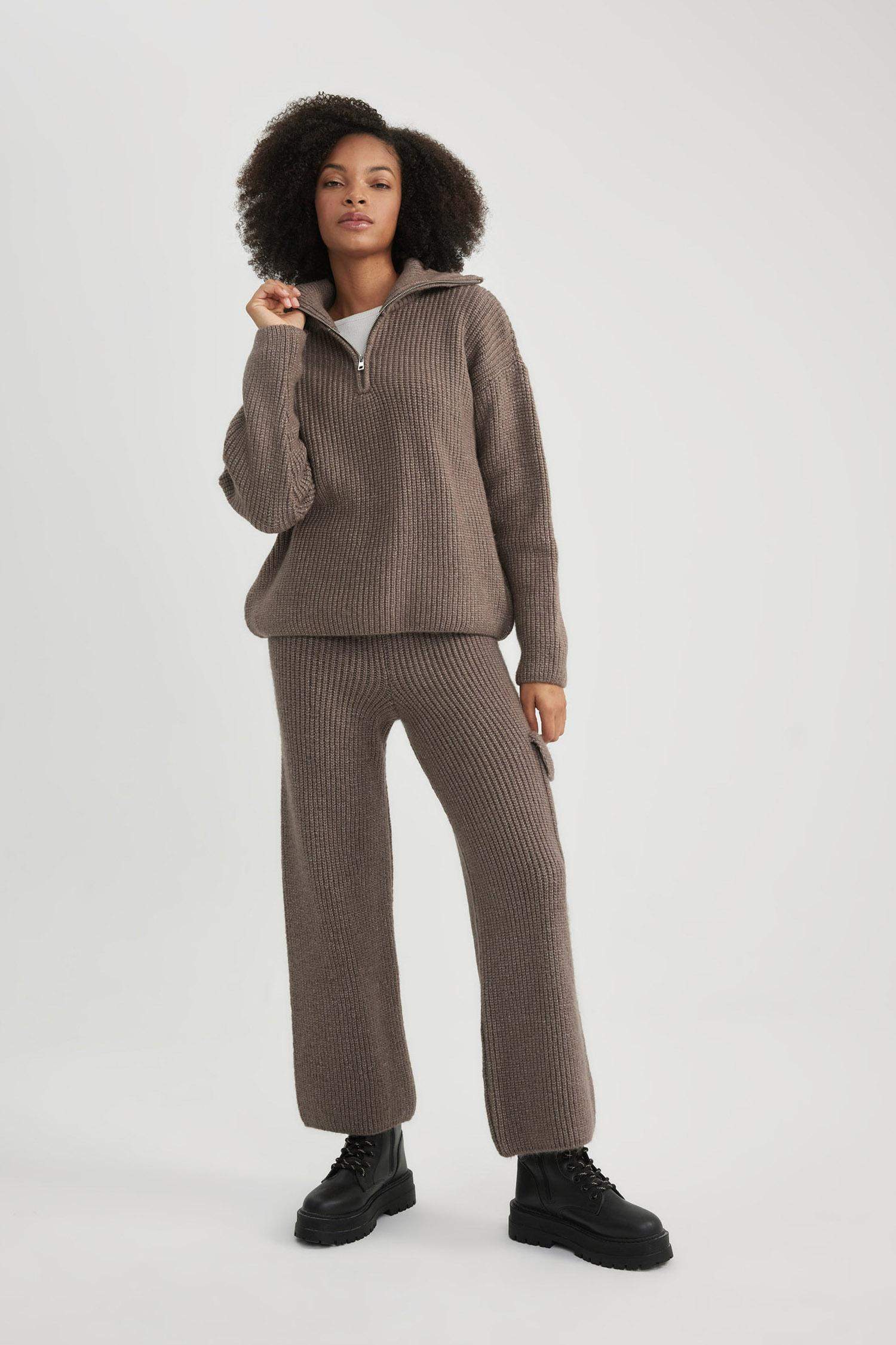 بلوفر اوفر سايز بياقة بولو