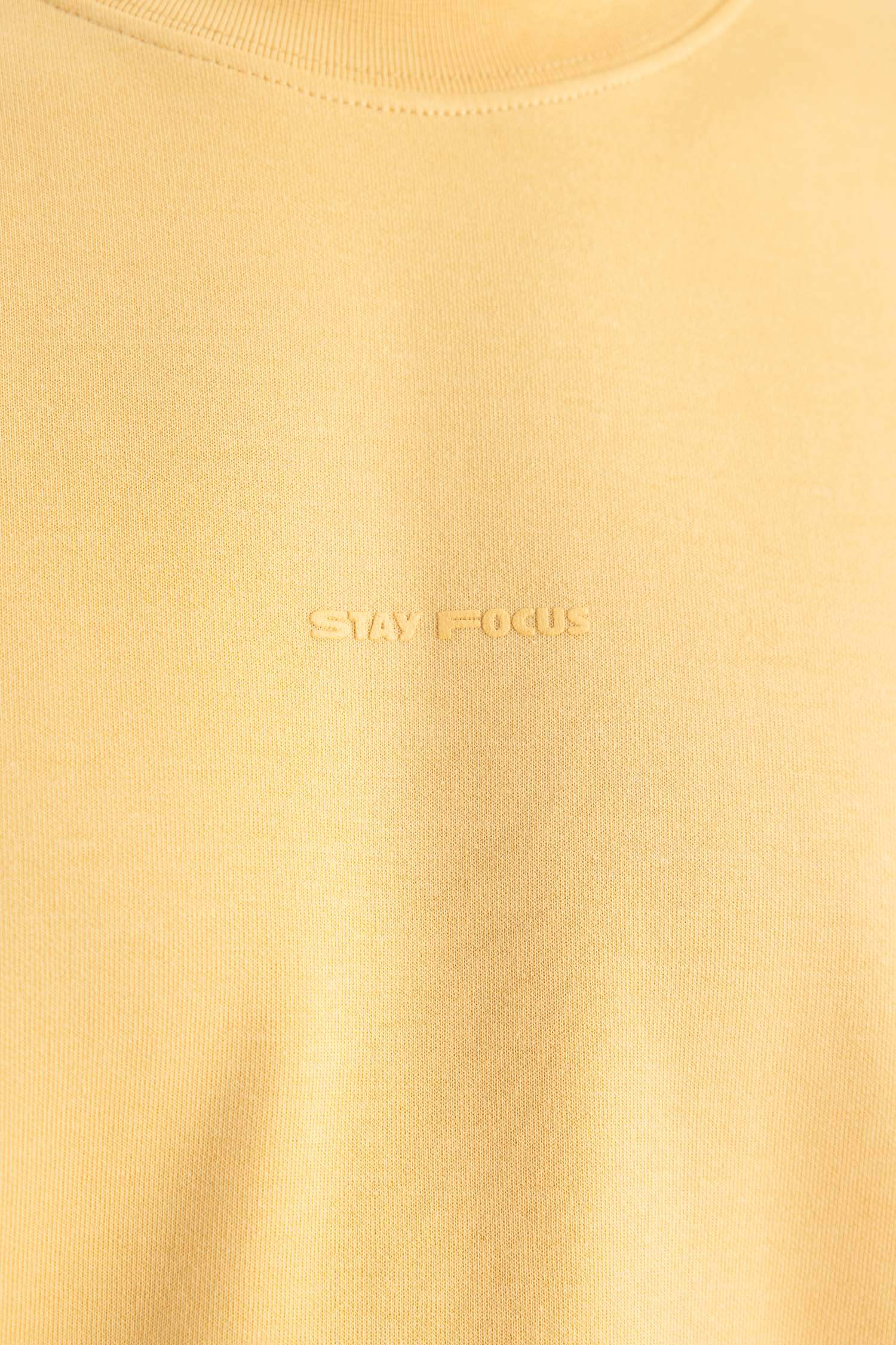 Loose Fit Crew Neck Printed Heavy Fabric T-Shirt