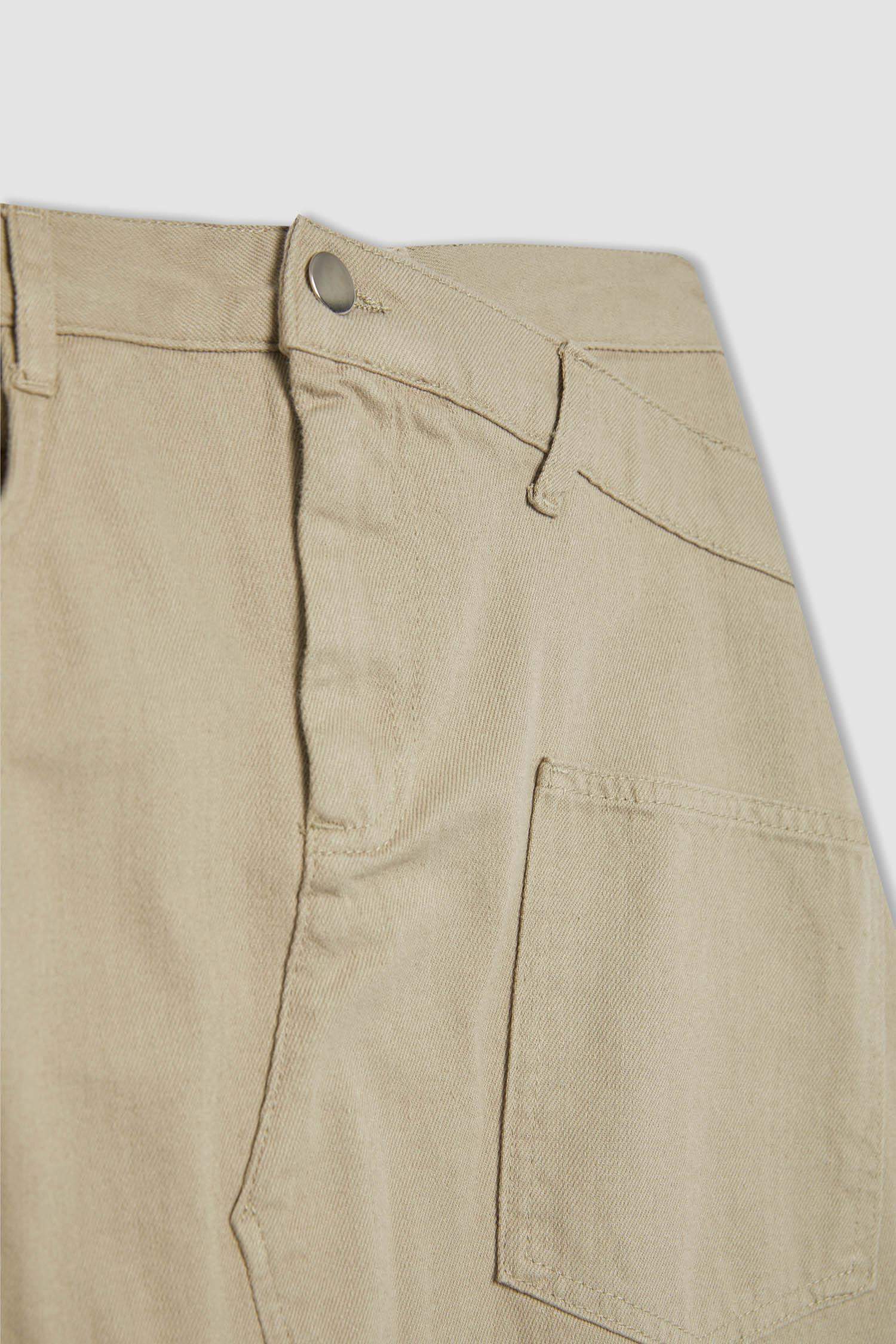 A Line Gabardine Long Skirt