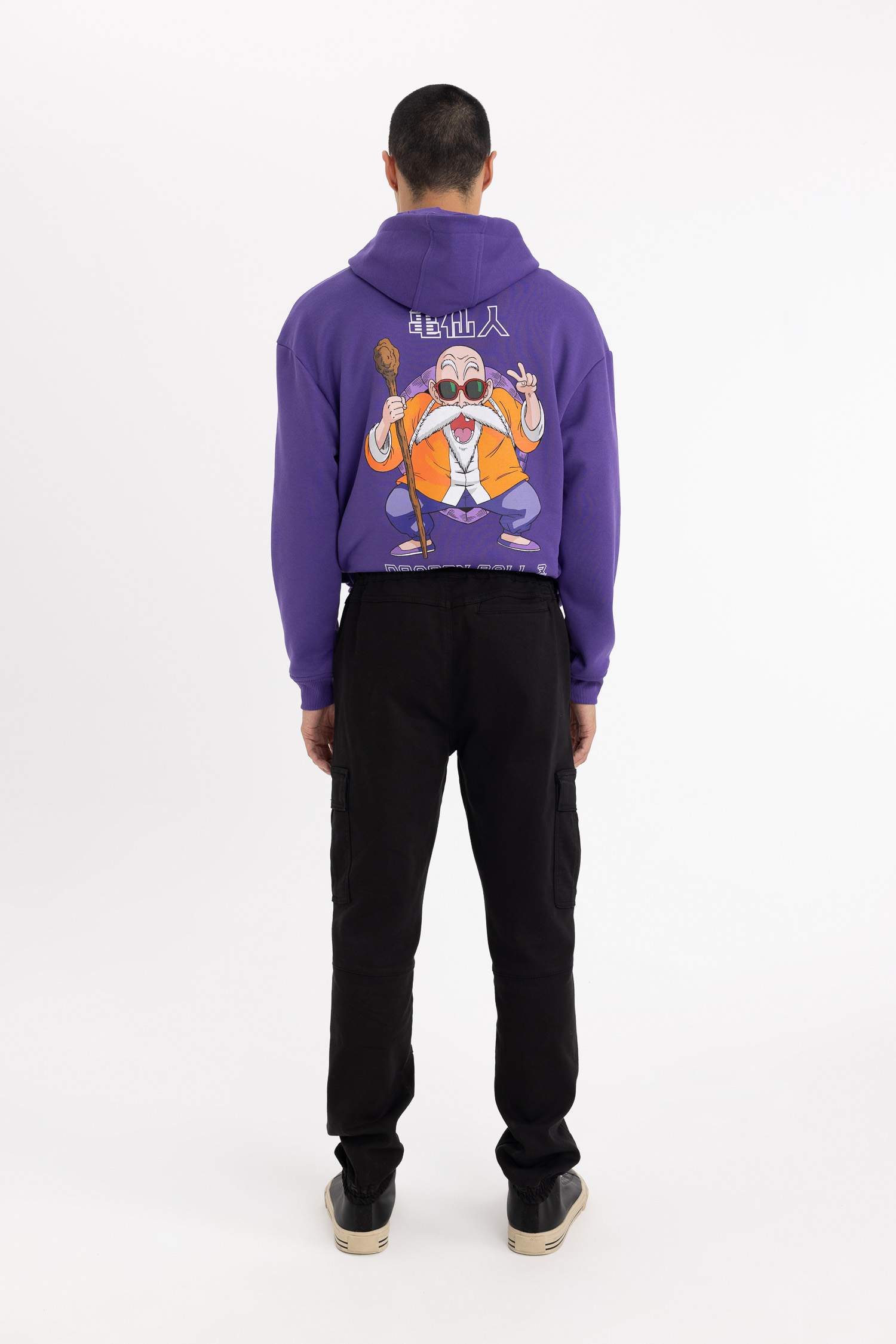 بنطرون كارجو قصة عادية بساق مطاطي بجيب