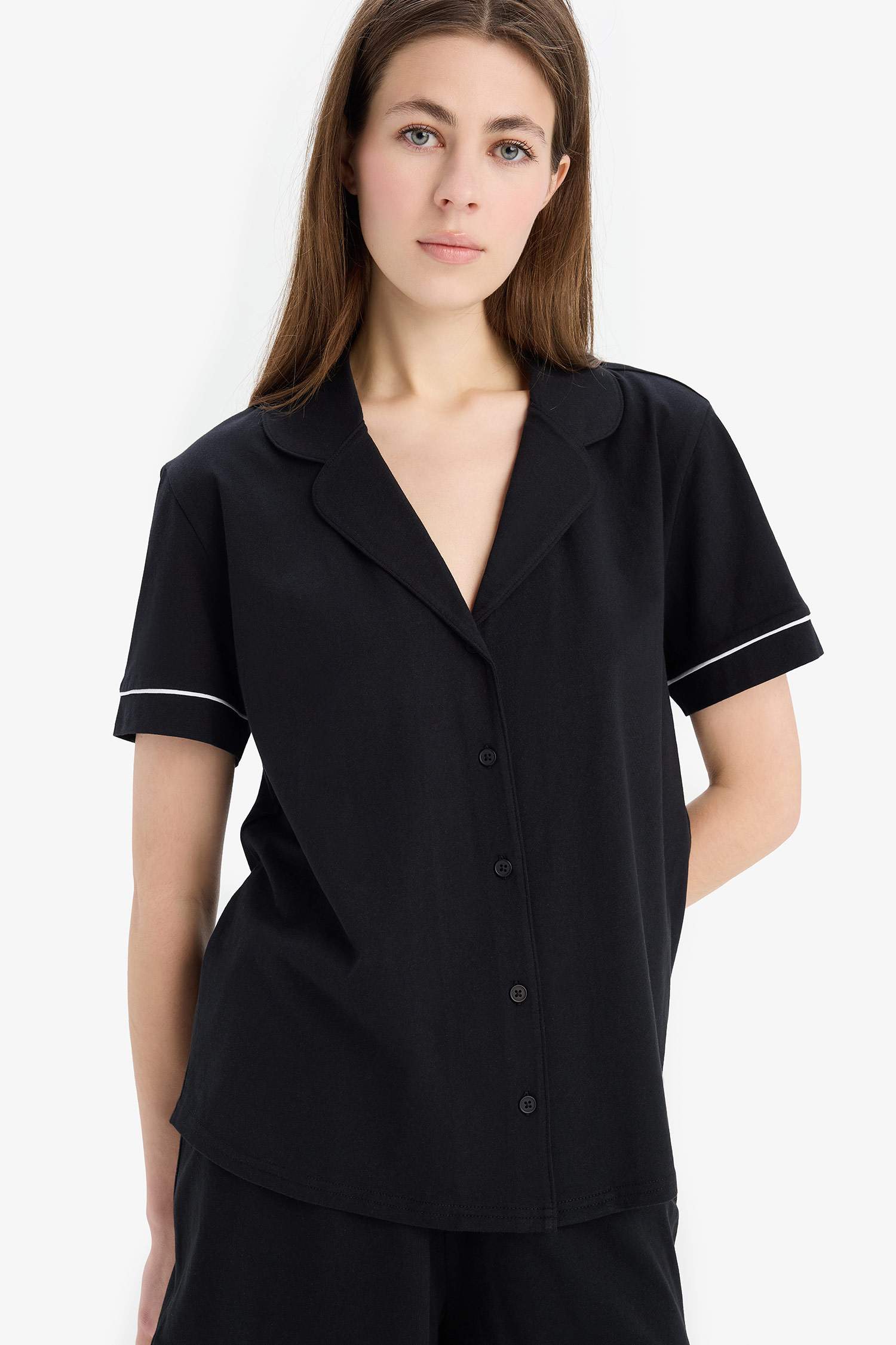 Short Sleeve Top Shorts 2 Piece Pajama Set