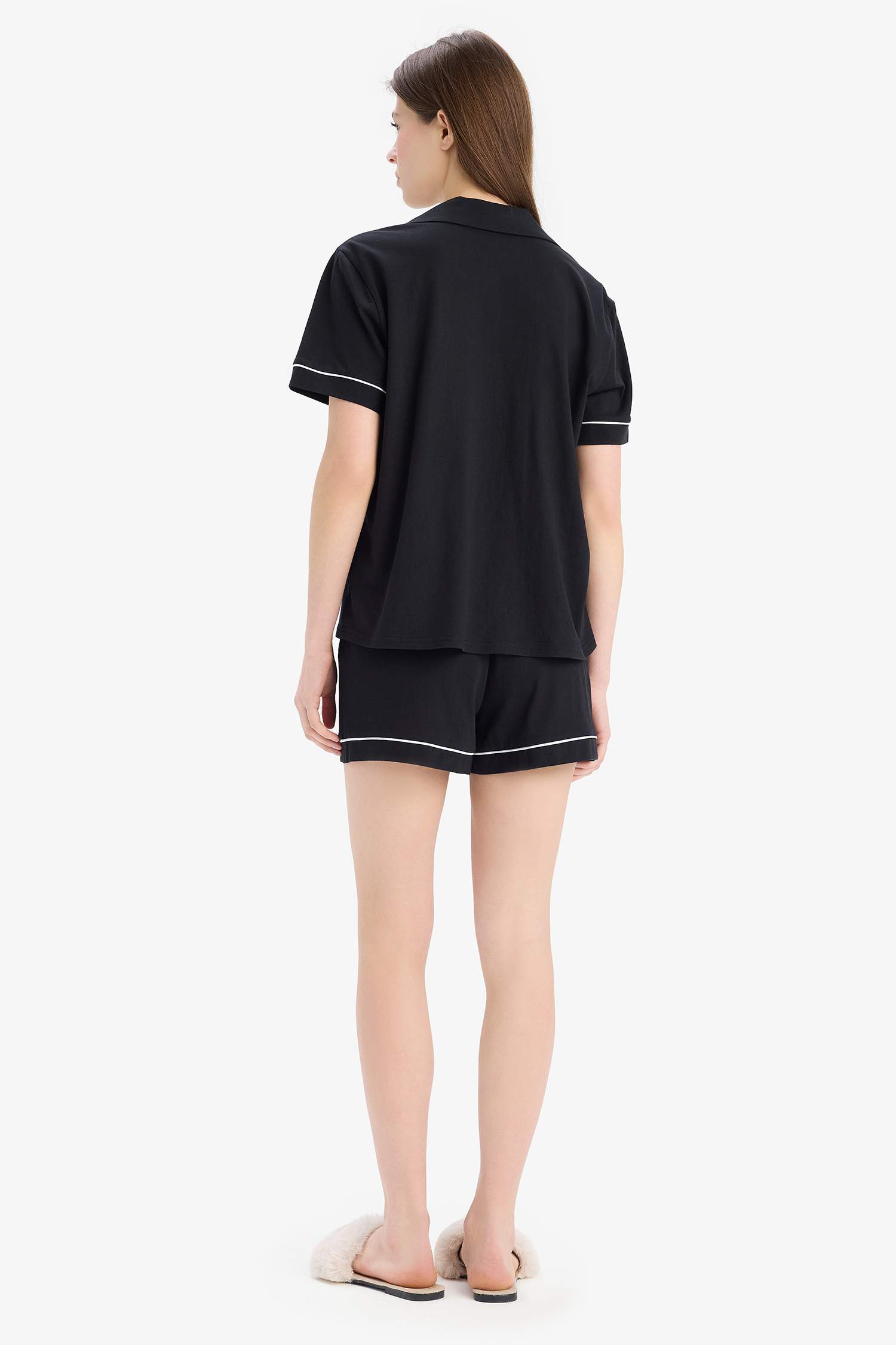 Short Sleeve Top Shorts 2 Piece Pajama Set