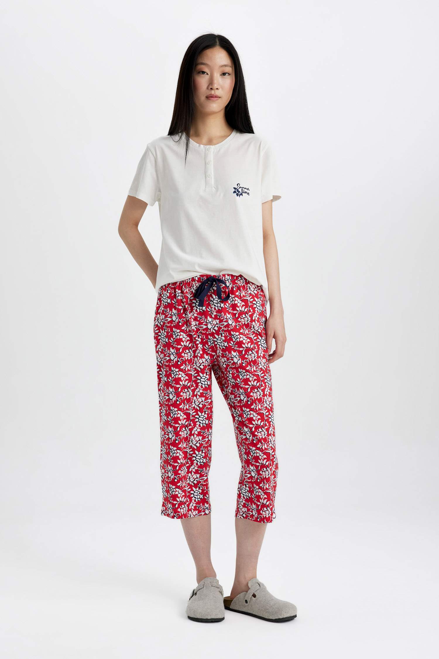 Printed 2 Piece Pajama Set