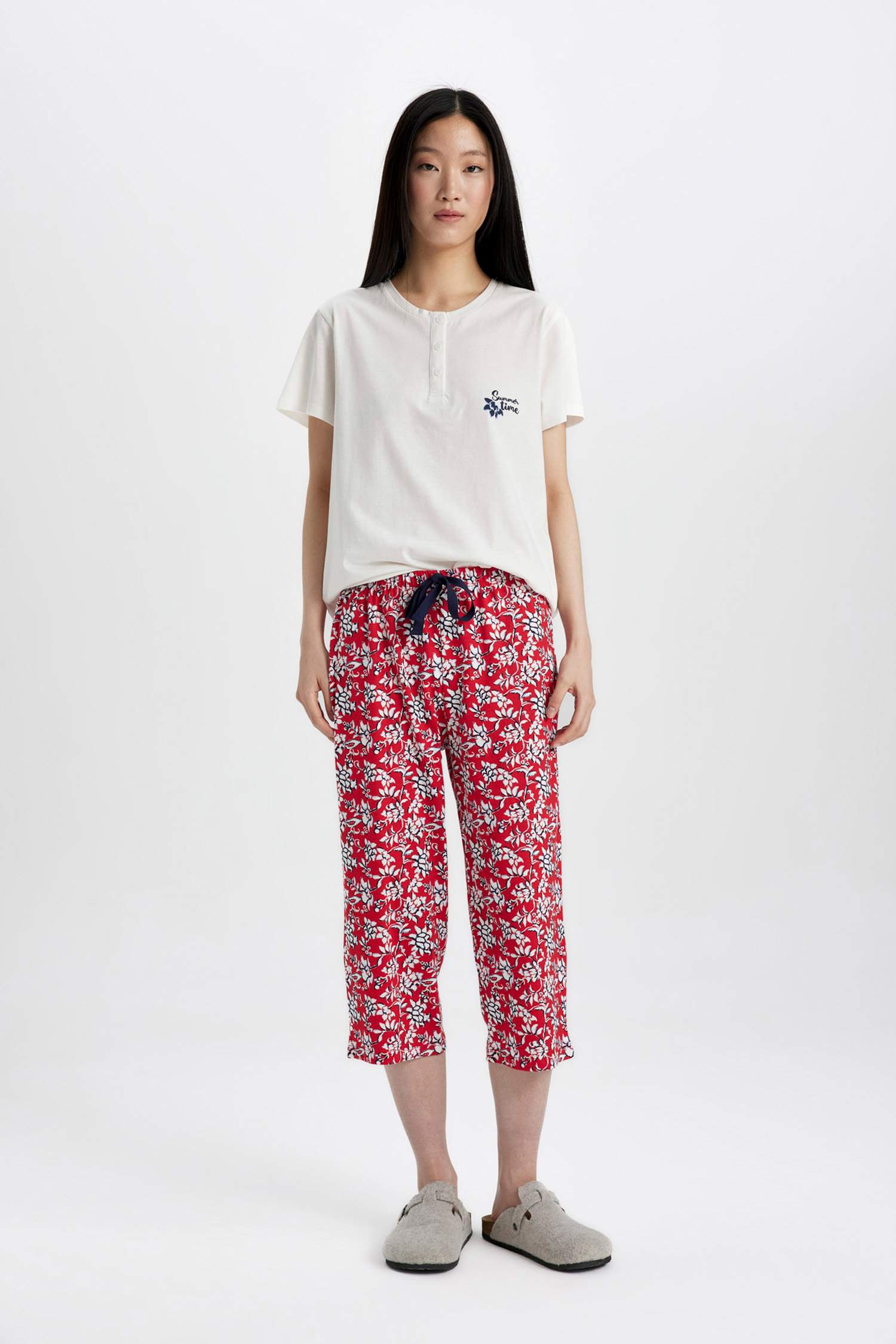 Printed 2 Piece Pajama Set