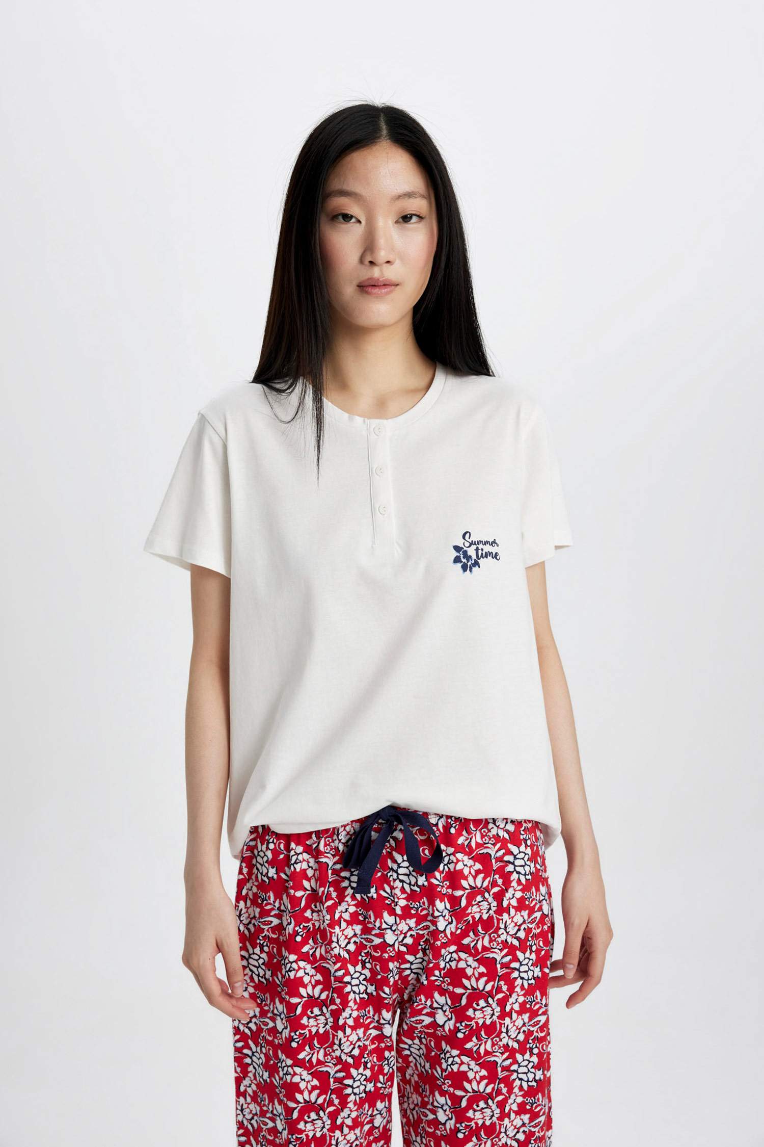 Printed 2 Piece Pajama Set