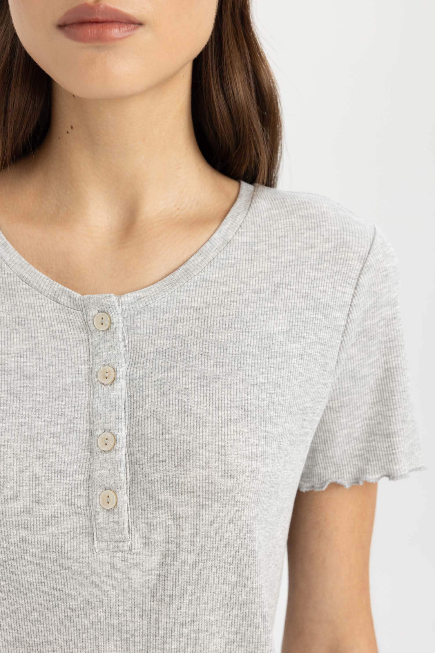 Ribbed 2 Piece Pajama Set