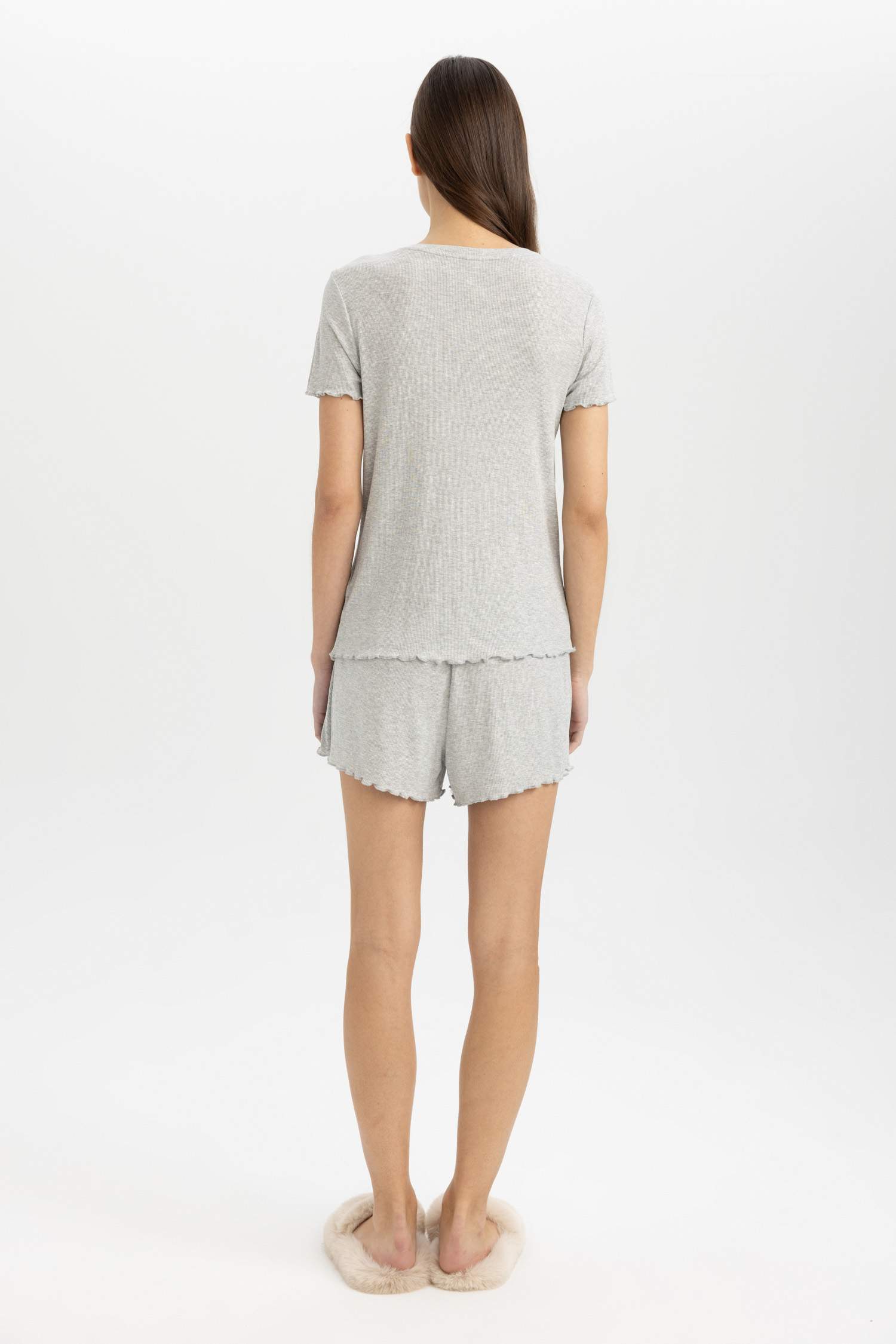 Ribbed 2 Piece Pajama Set