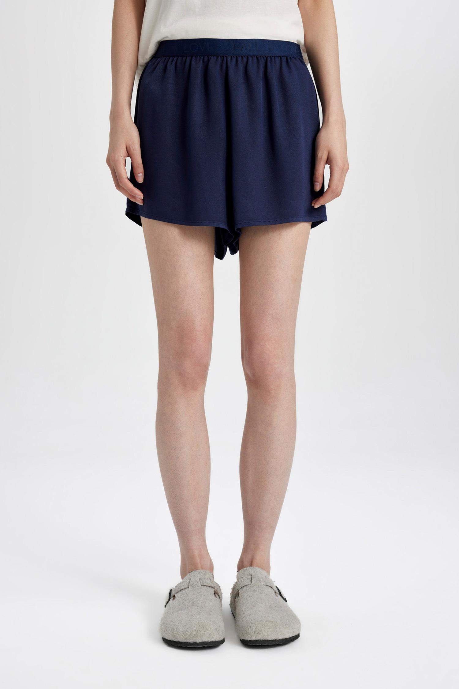 بنطلون بيجاما منسوج قصة عادية