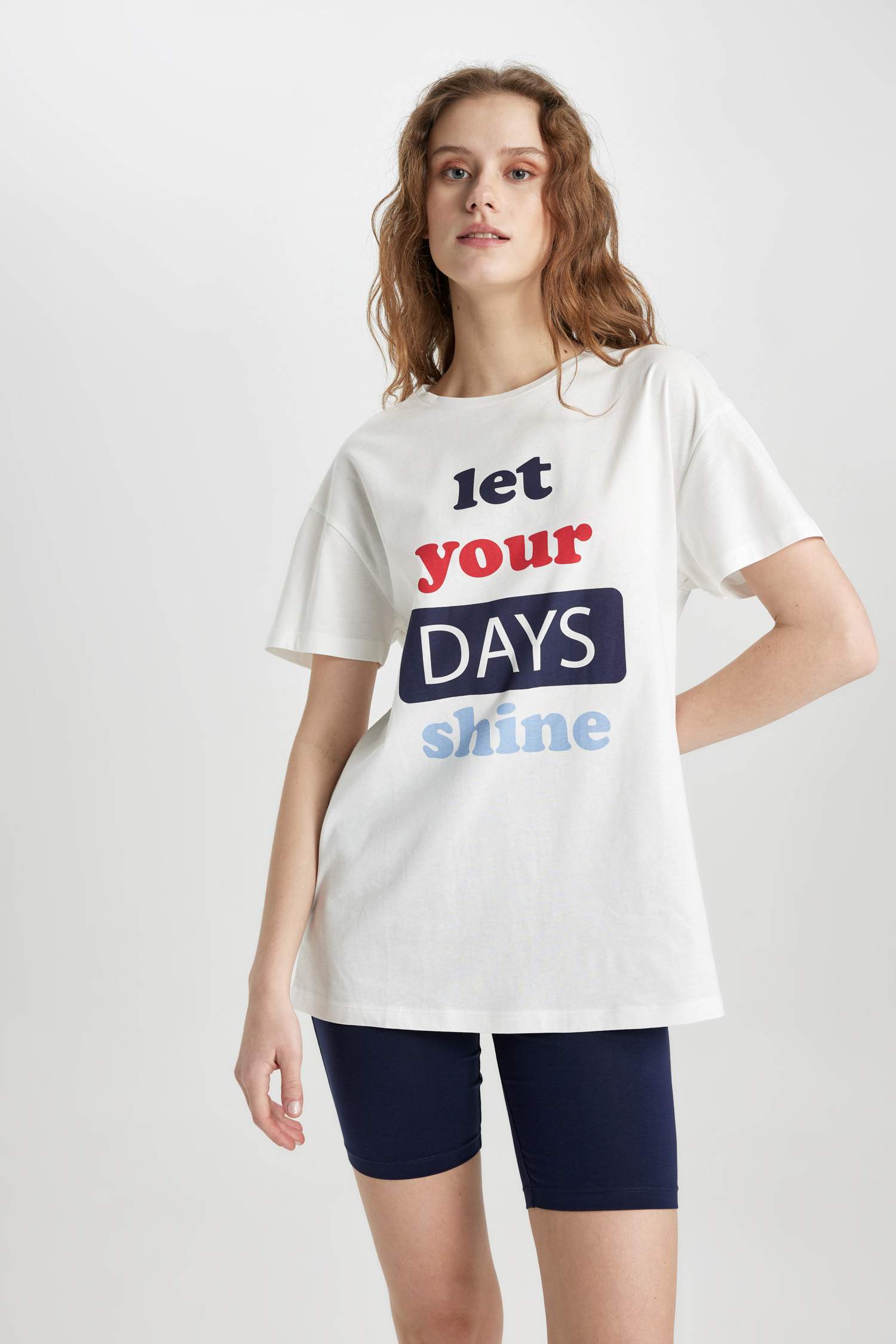 Fall in Love Oversize Fit Short Sleeve 2 Piece Set