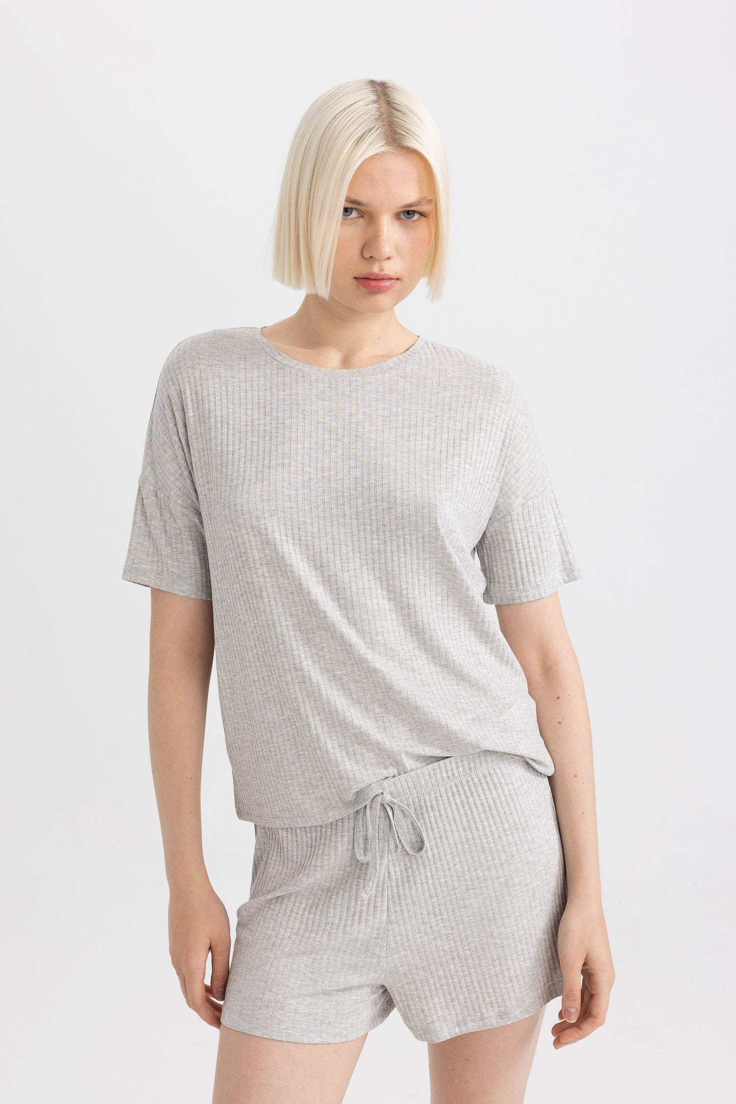 Ribana Short Sleeve 2 Piece Pajama Set