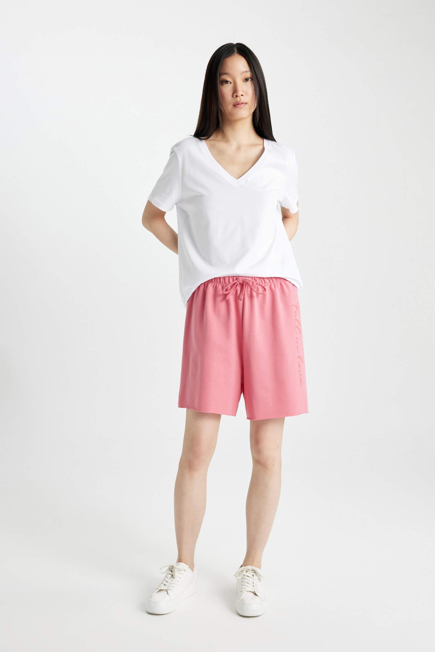 Baskılı Şort Pijama Altı