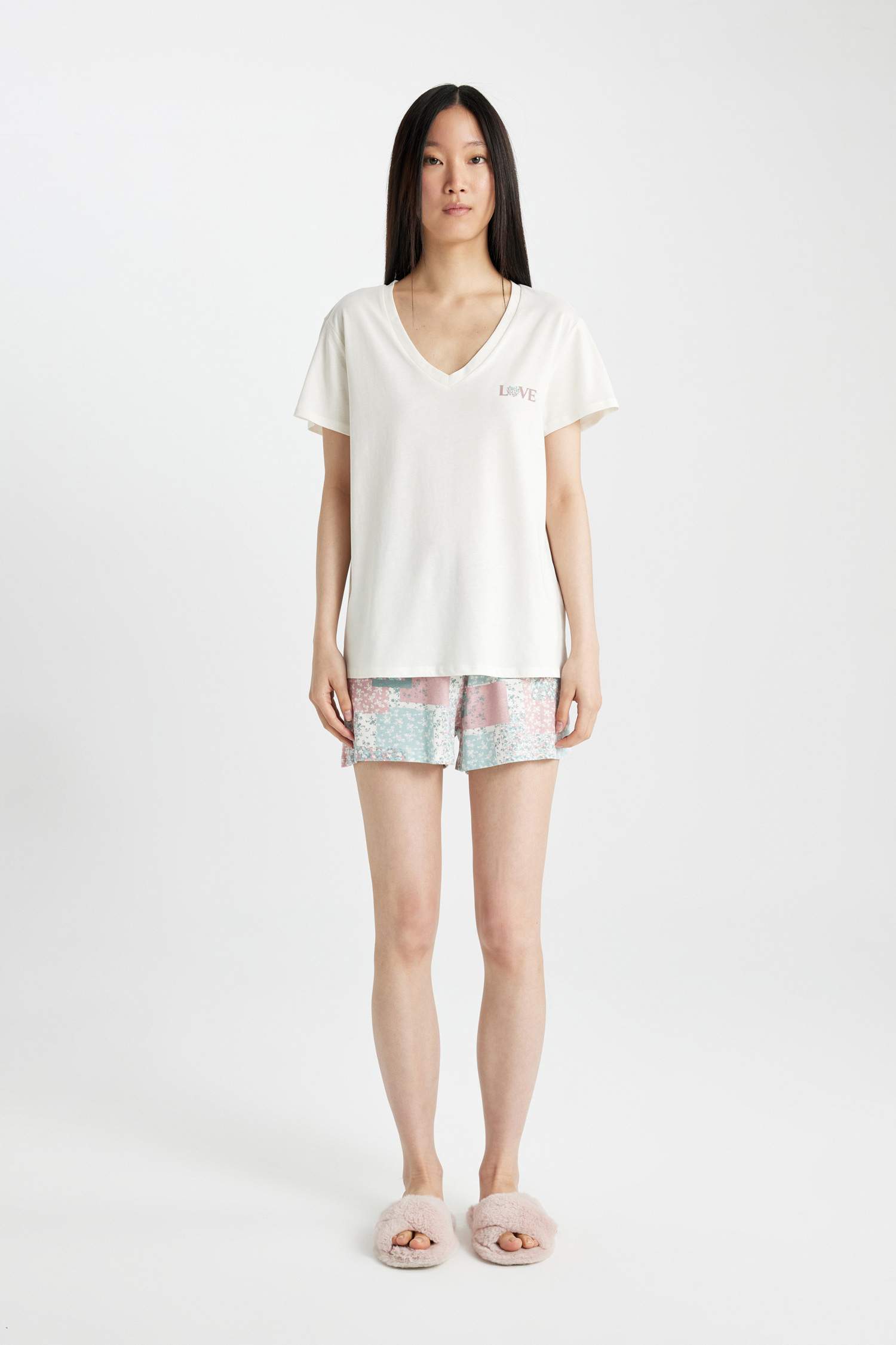 Regular Fit 2 Piece Pajama Set