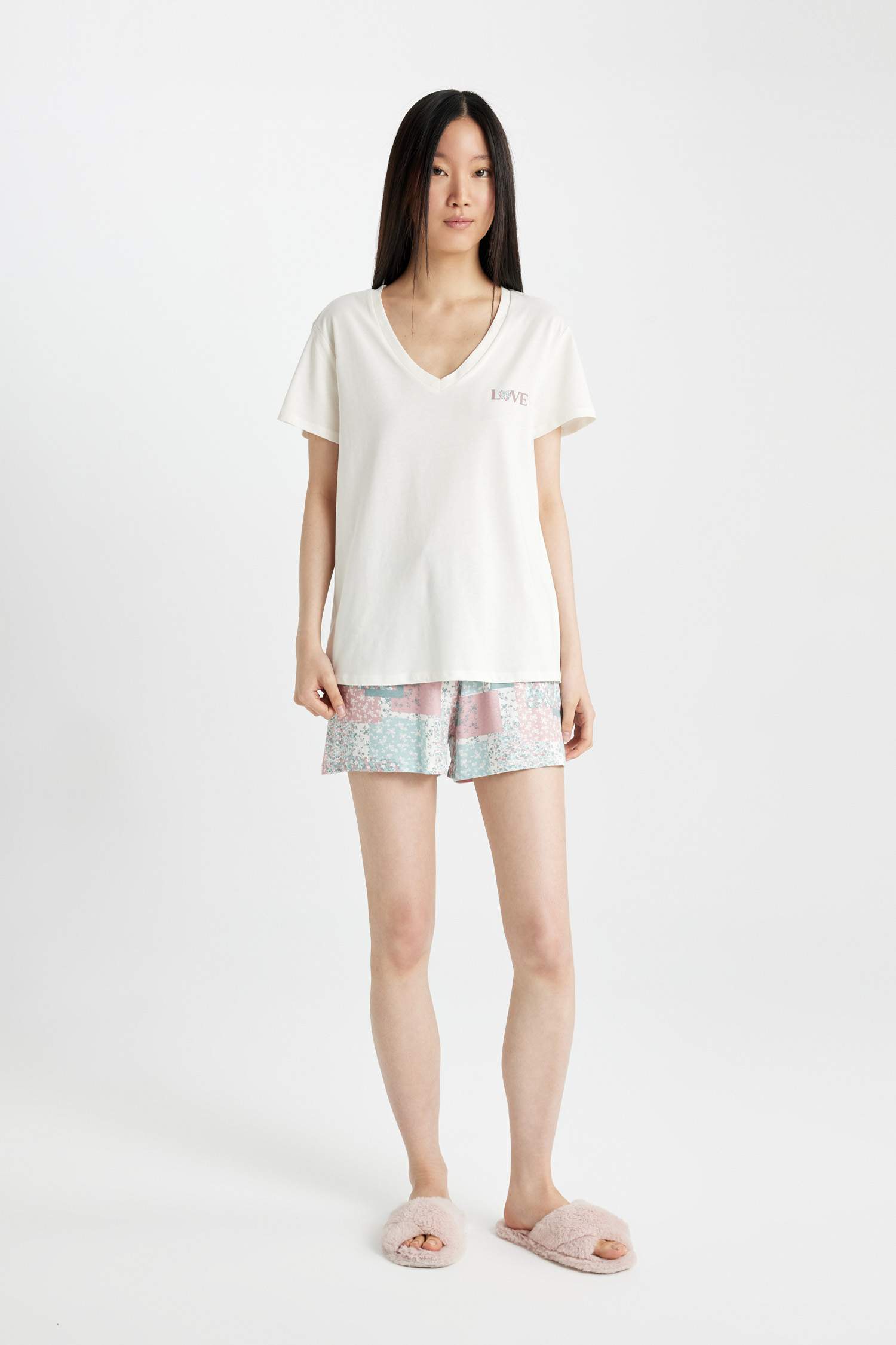 Regular Fit 2 Piece Pajama Set