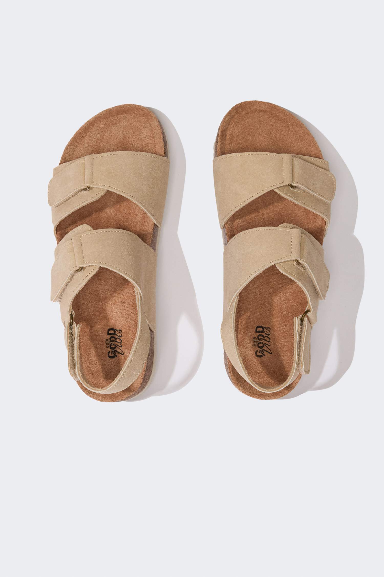 Сандалии на плоской подошве на липучках для девочек