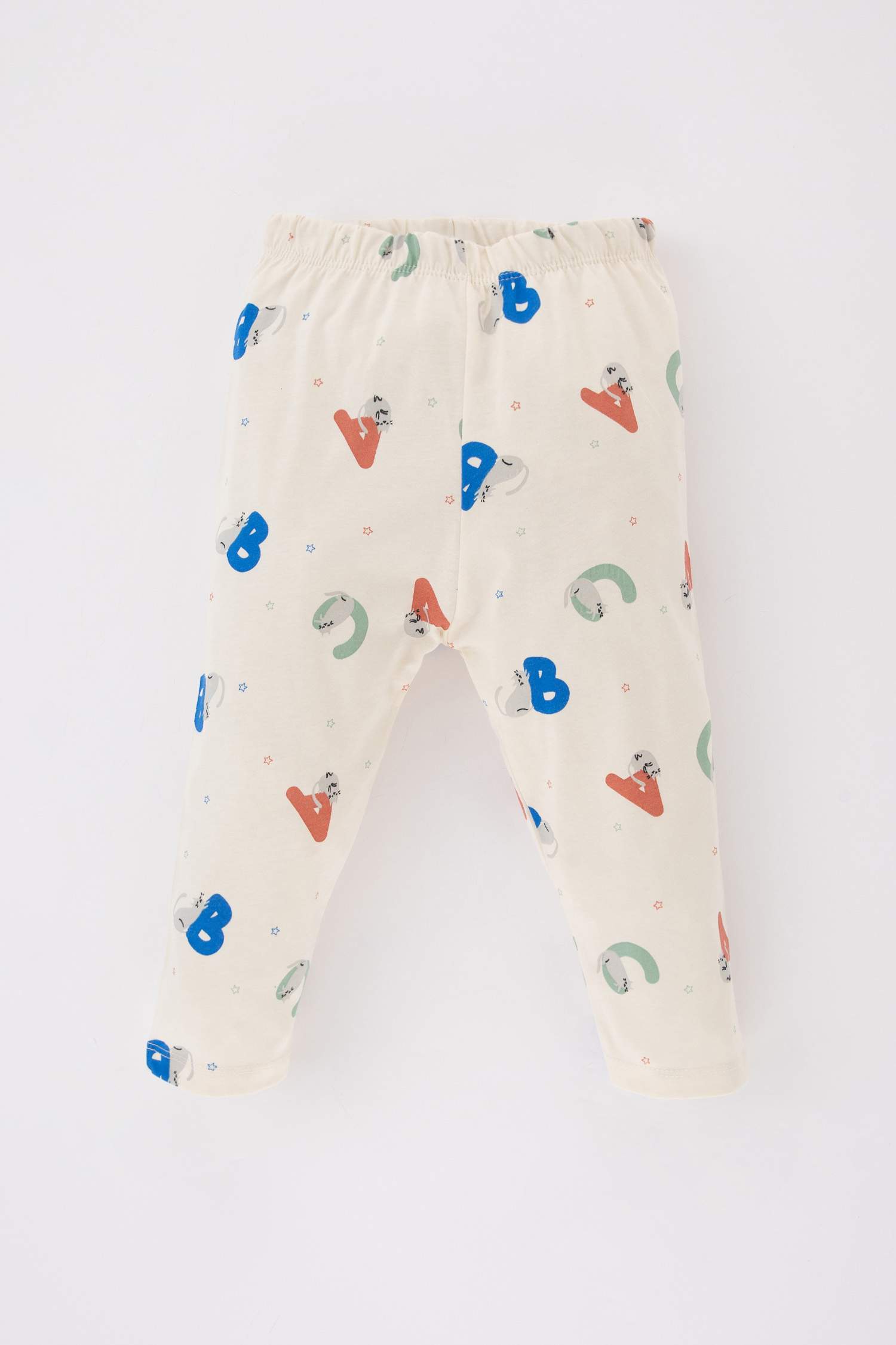 طقم بيجاما ولادي بطبعة شعار ممشط - قطعتين