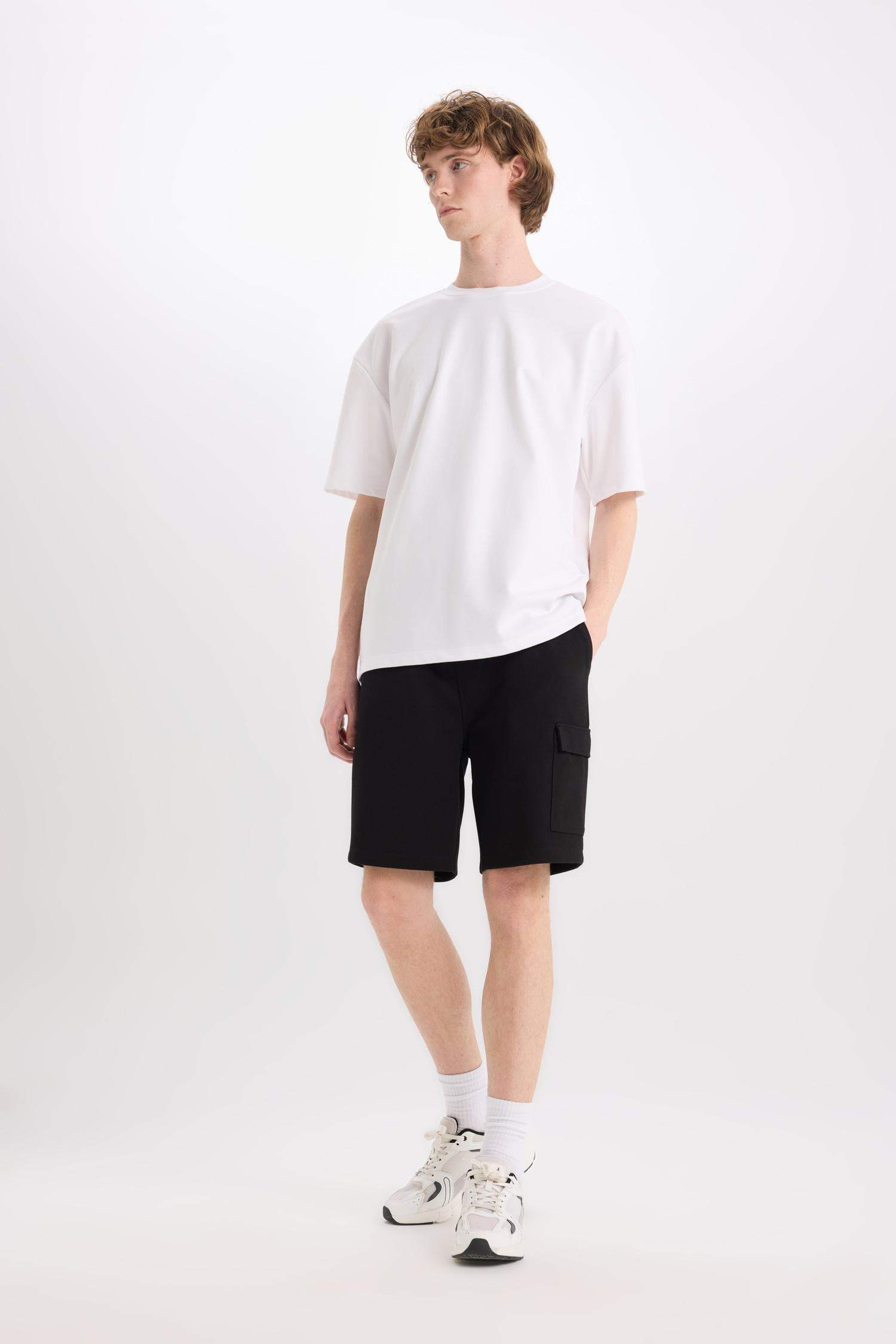 شورت كارجو بيزك قصة عادية بجيب