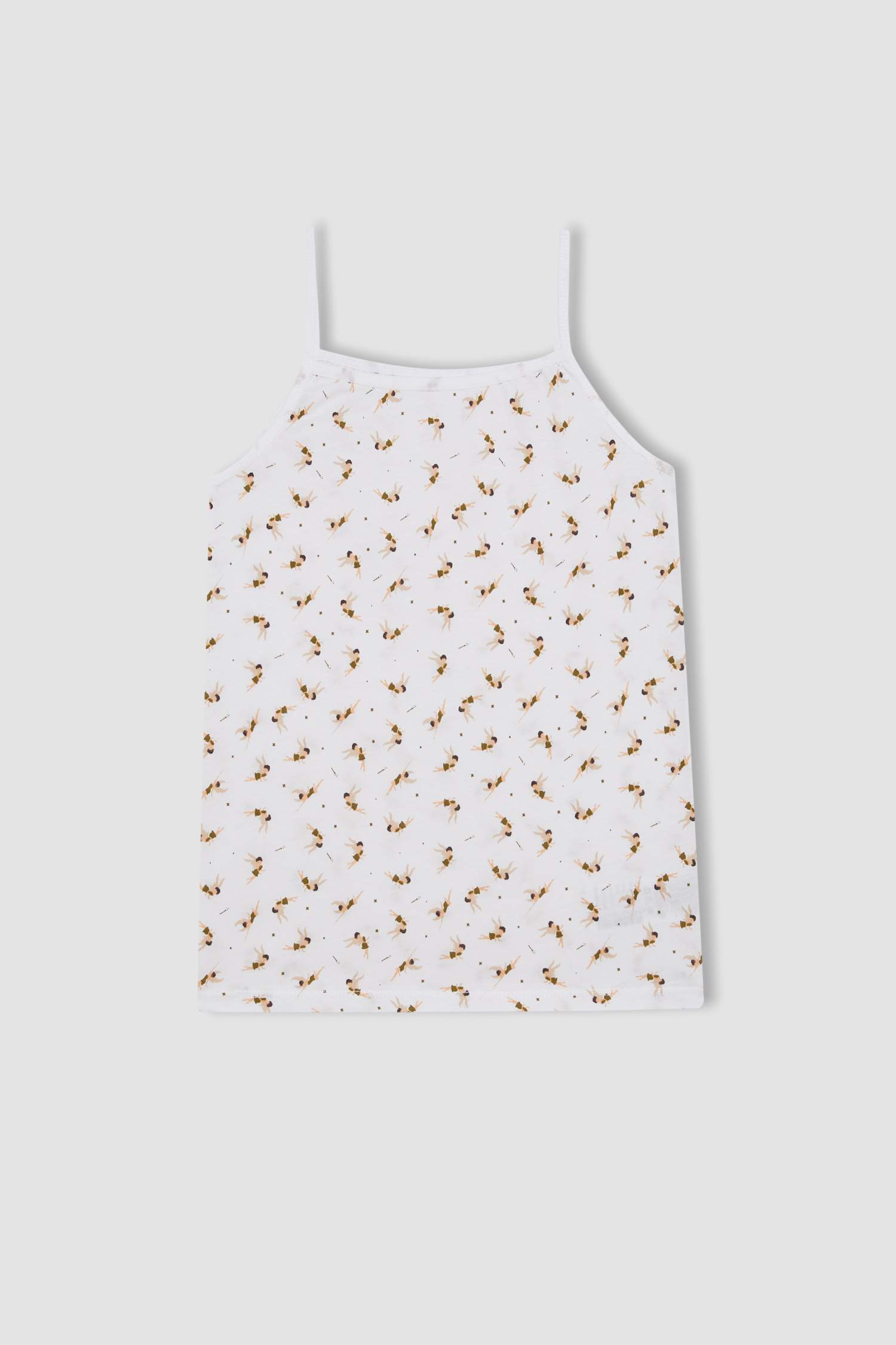 أندر شيرت بناتي قصة عادية مطرز - قطعتين