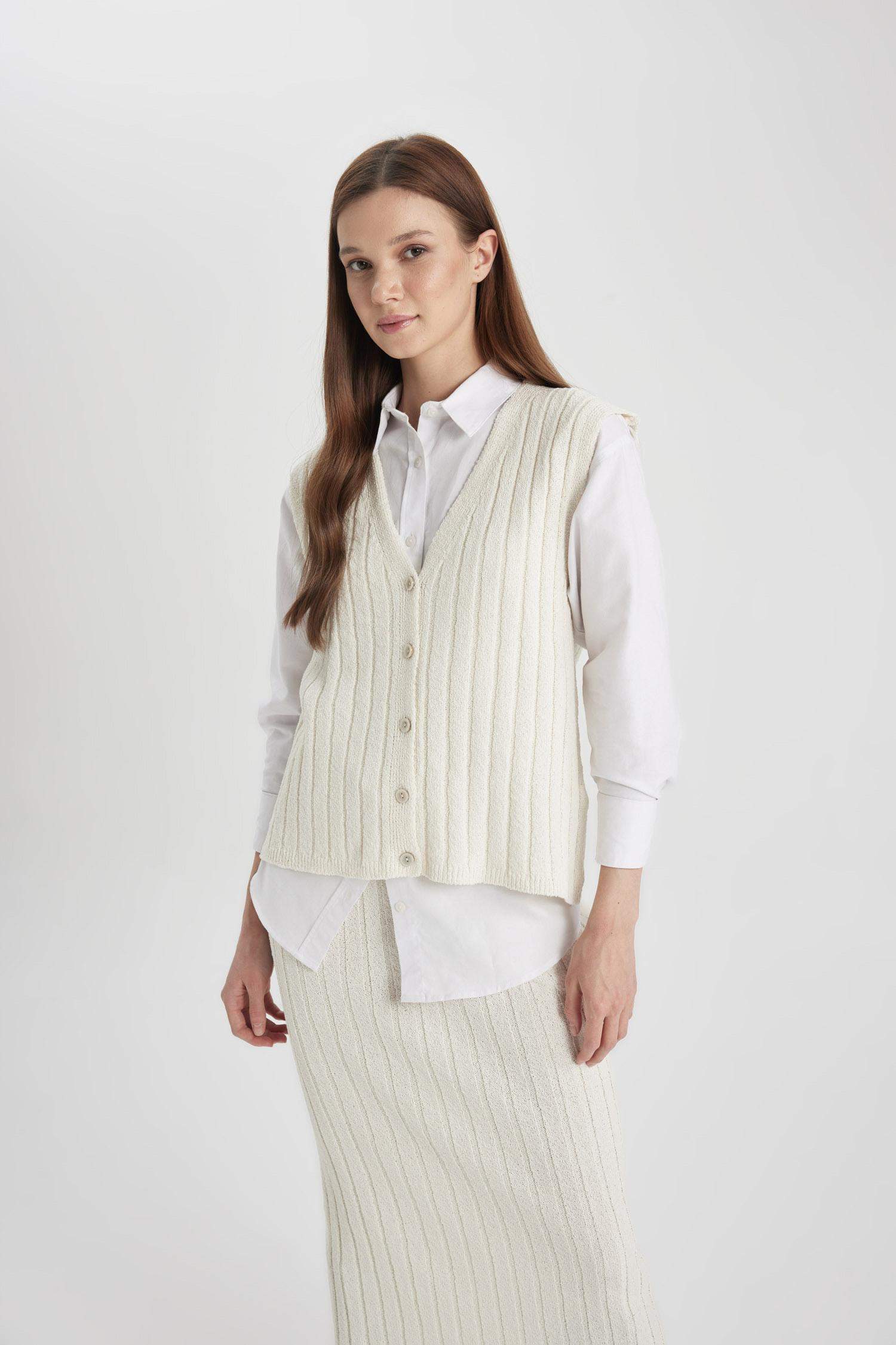 Regular Fit V-Neck Vest