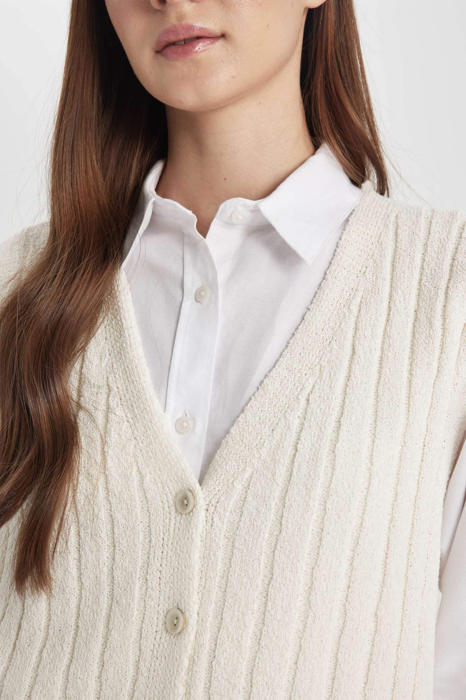 Regular Fit V-Neck Vest