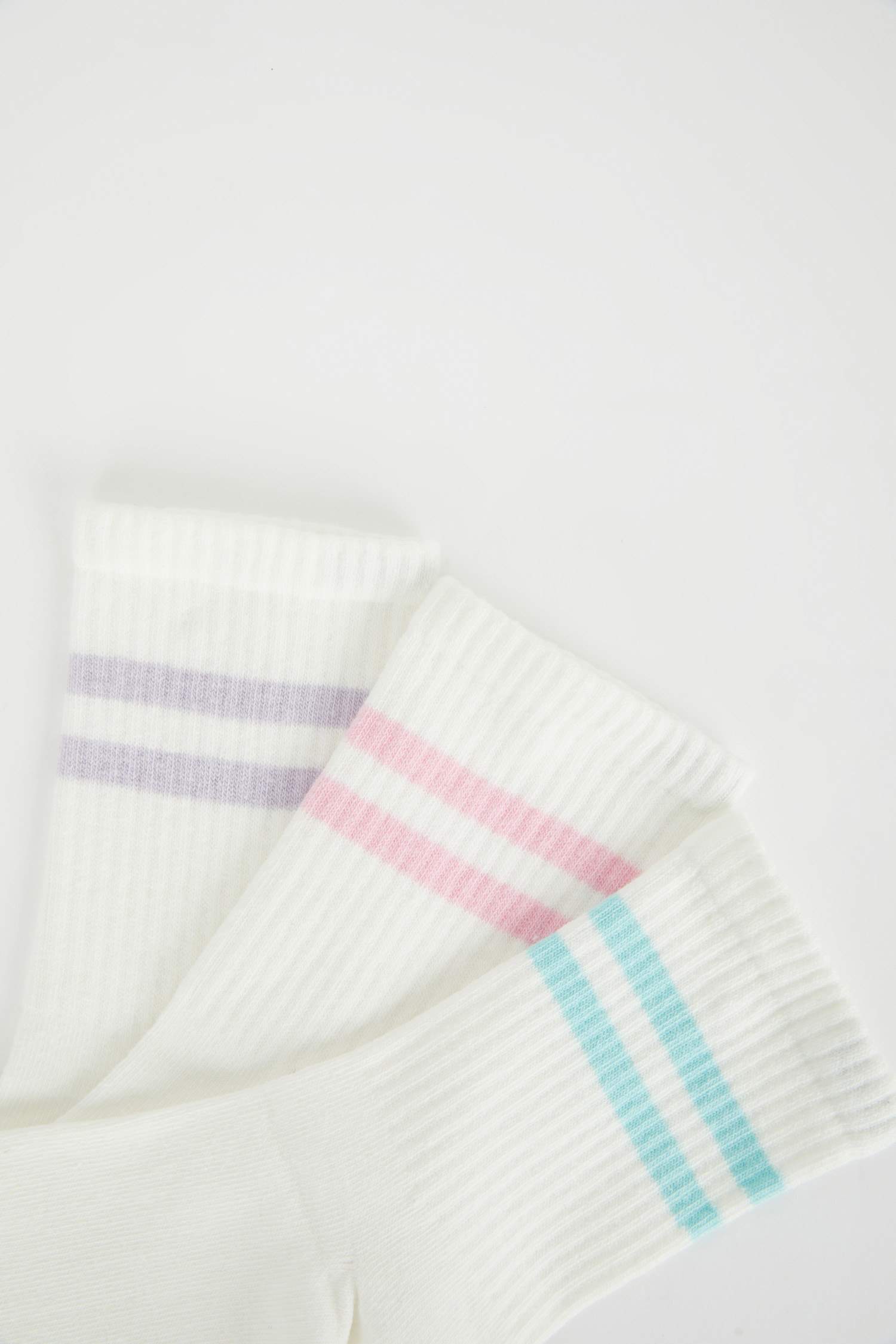 Woman 3 Piece Cotton Long Socks