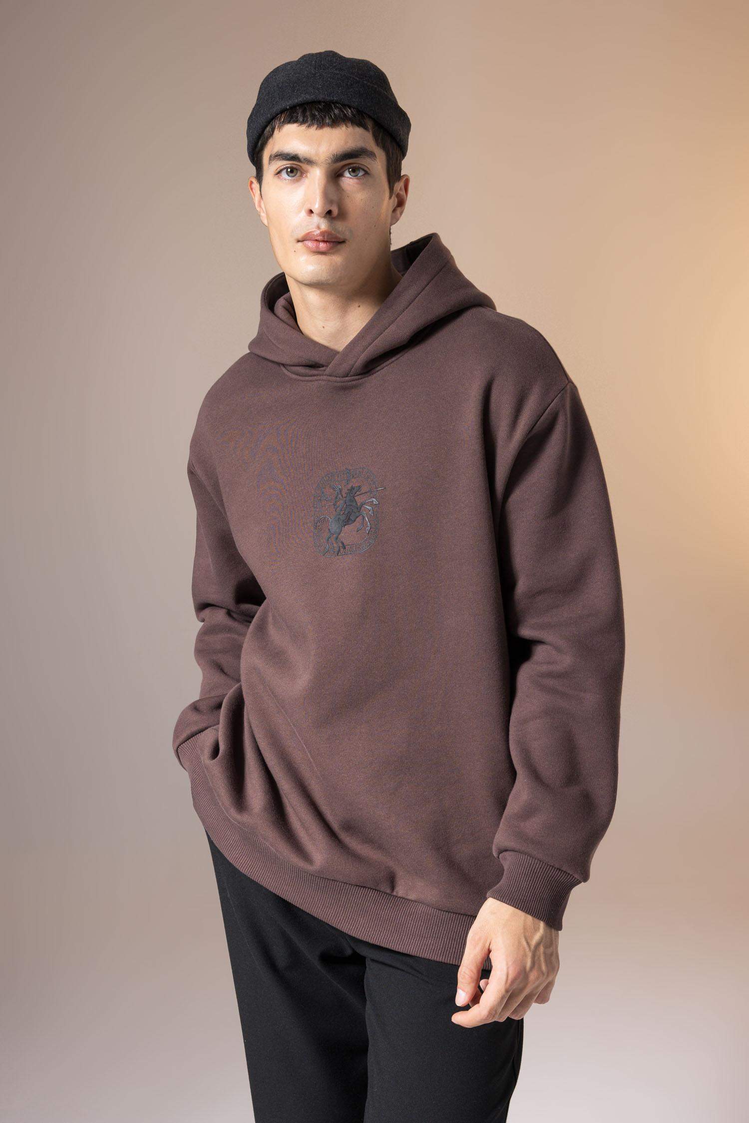 سويت شيرت اوفر سايز بغطاء للرأس