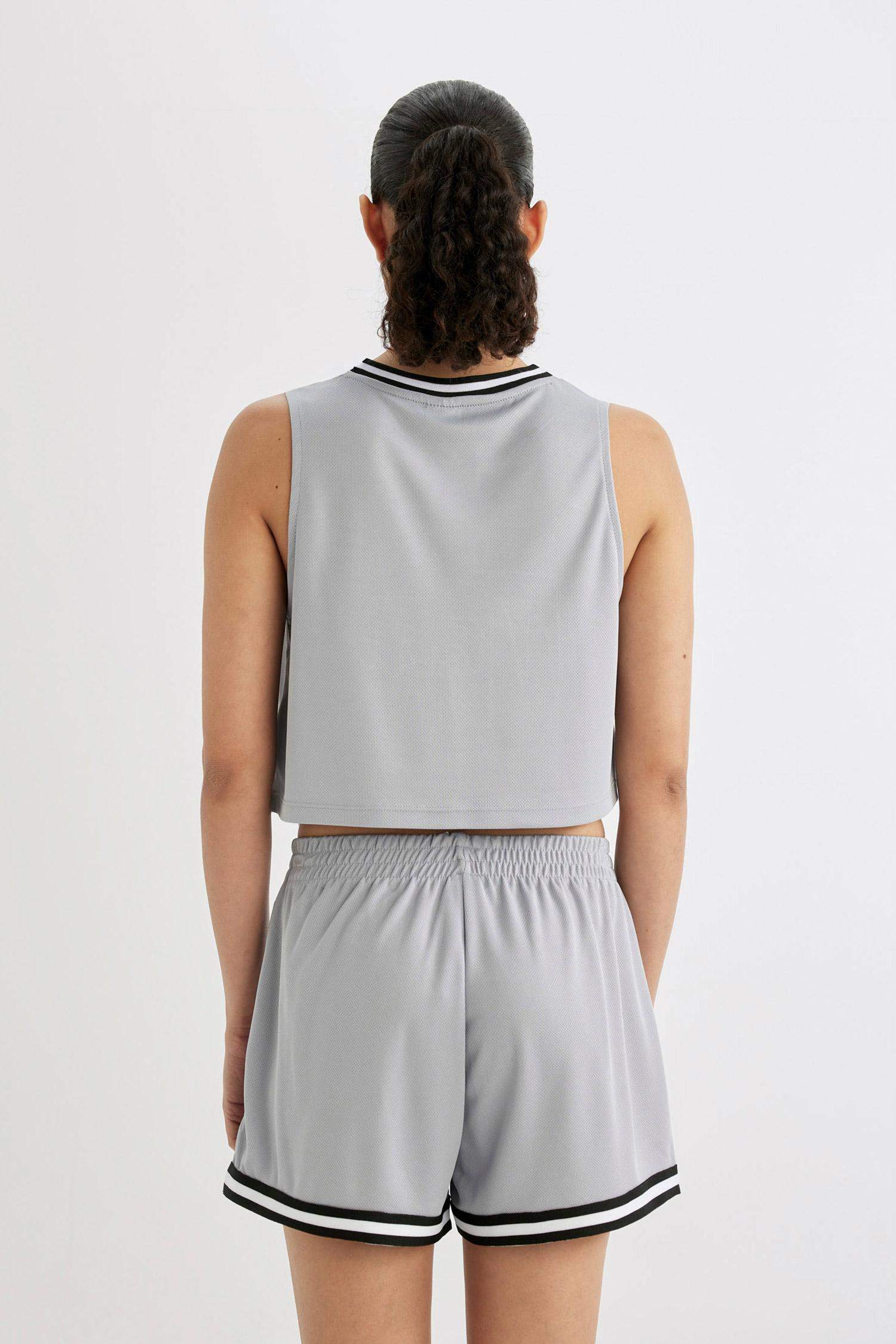 كروب توب برقبة مستديرة من DeFactoFit