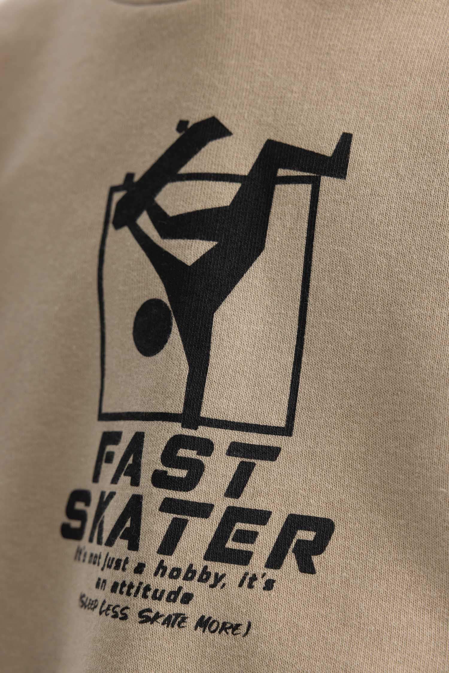 Erkek Çocuk Baskılı Kapüşonlu Sweatshirt