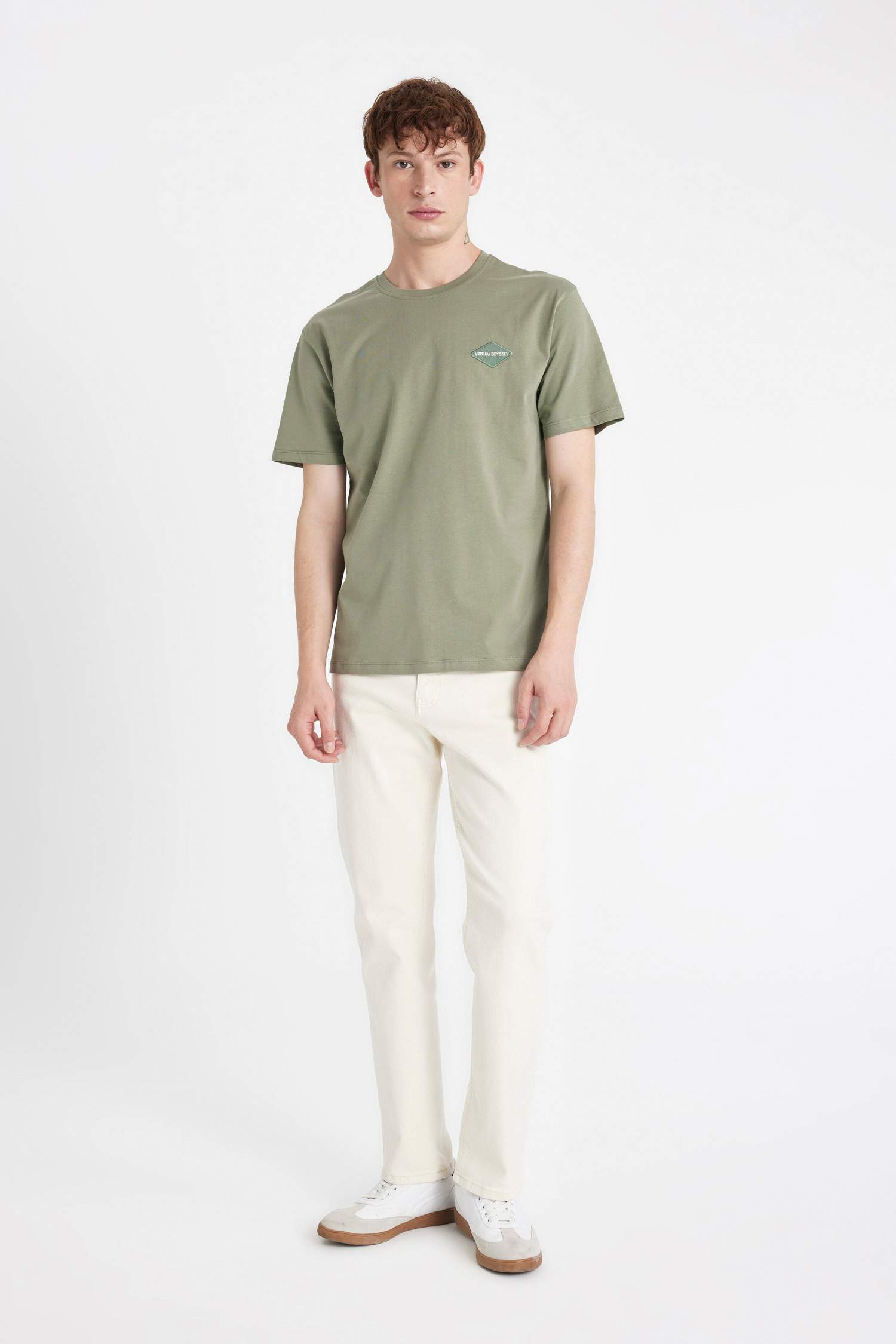 Regular Fit Crew Neck Printed T-Shirt