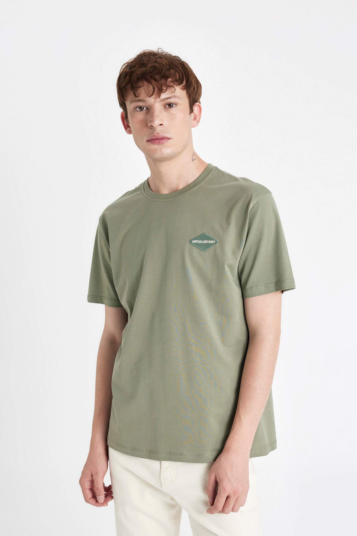 Regular Fit Crew Neck Printed T-Shirt