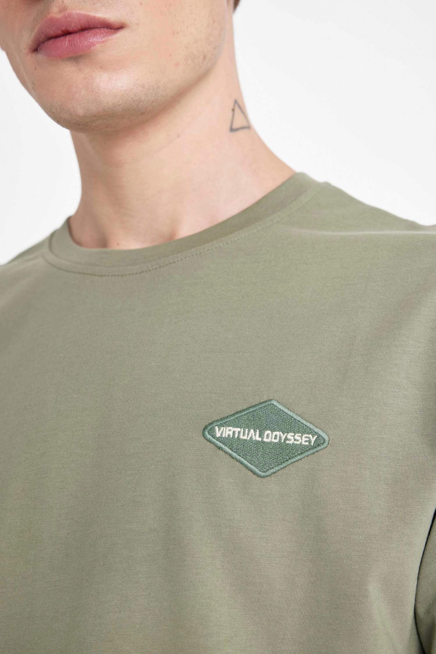 Regular Fit Crew Neck Printed T-Shirt