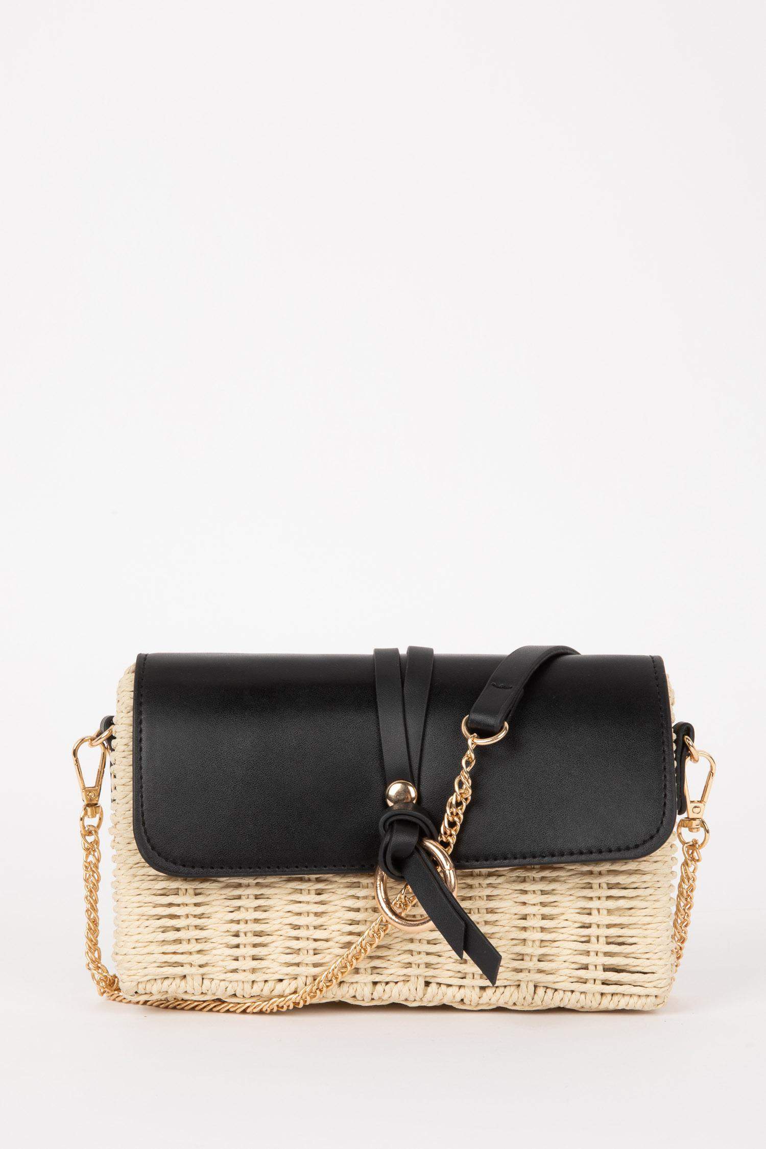 Woman Straw Crossbody Bag