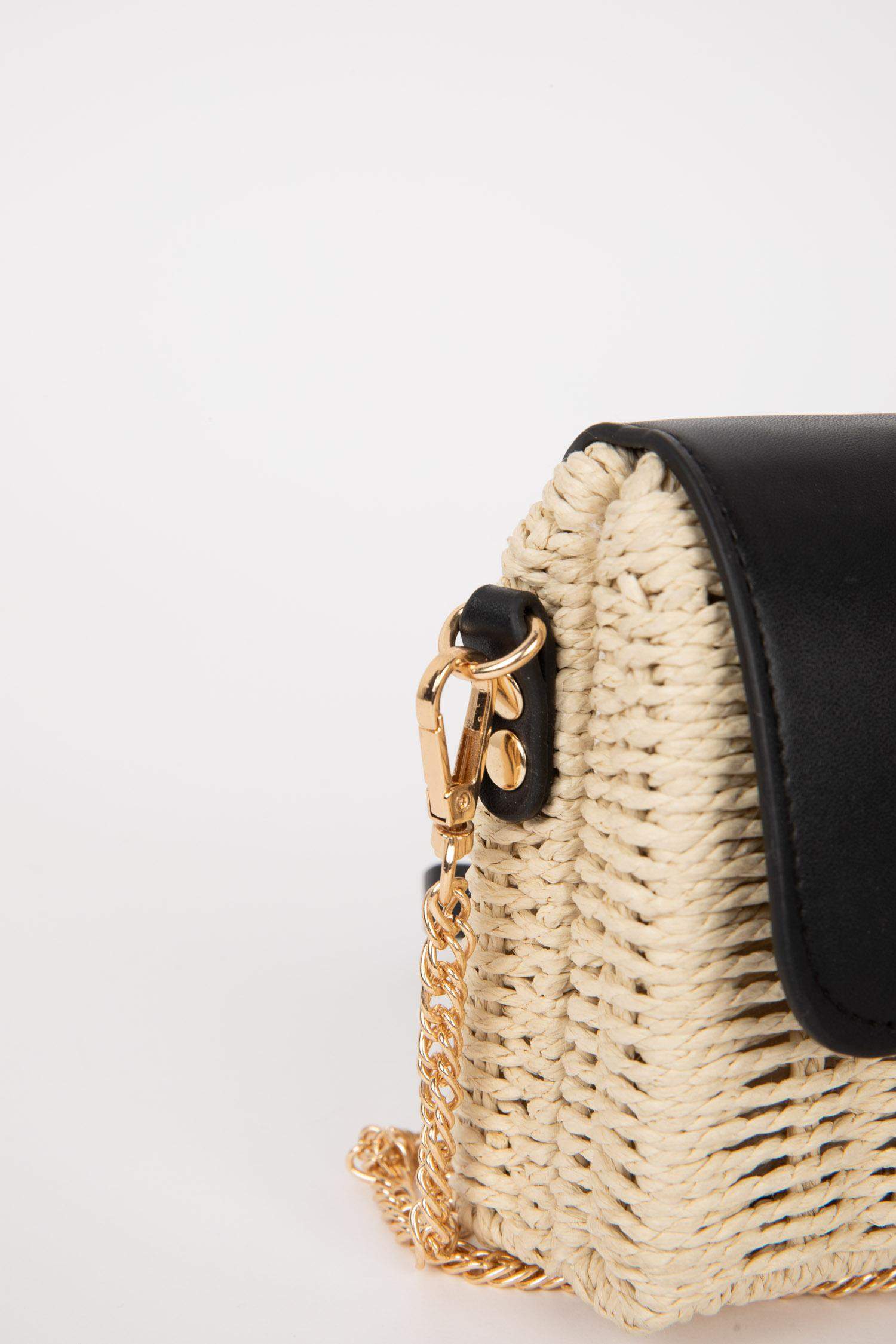 Woman Straw Crossbody Bag