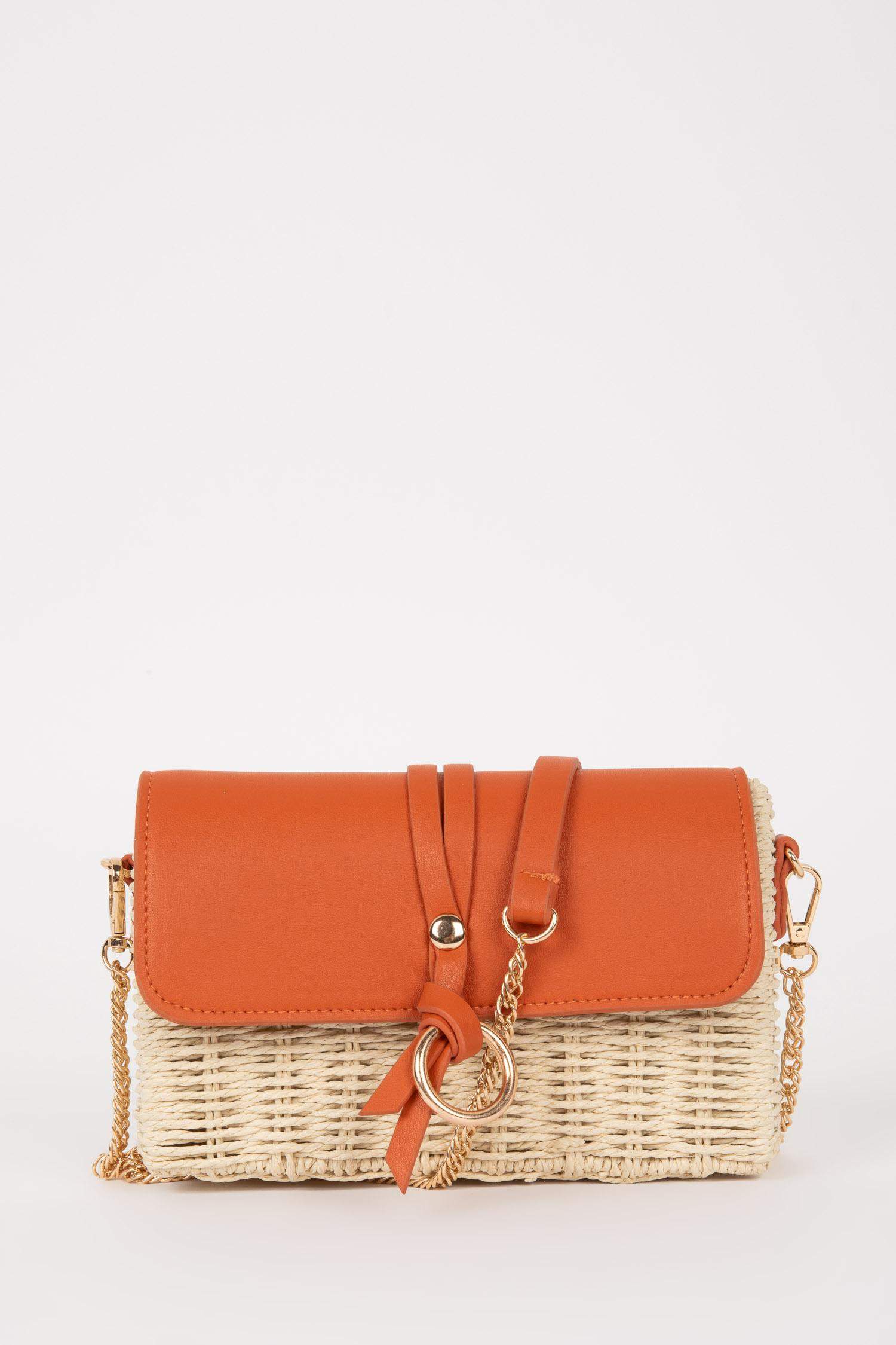 Woman Straw Crossbody Bag