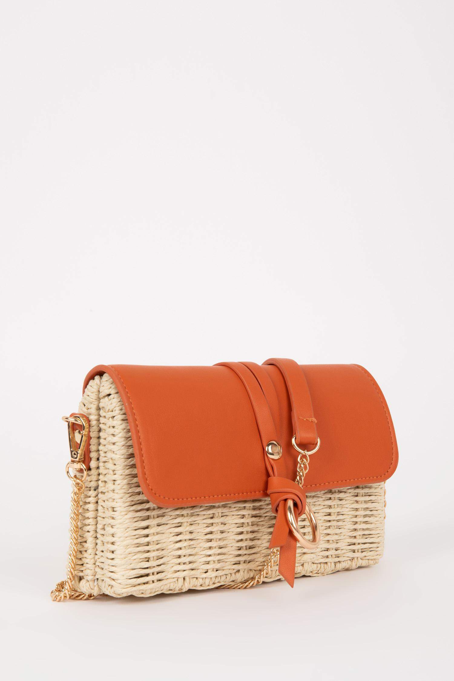 Woman Straw Crossbody Bag