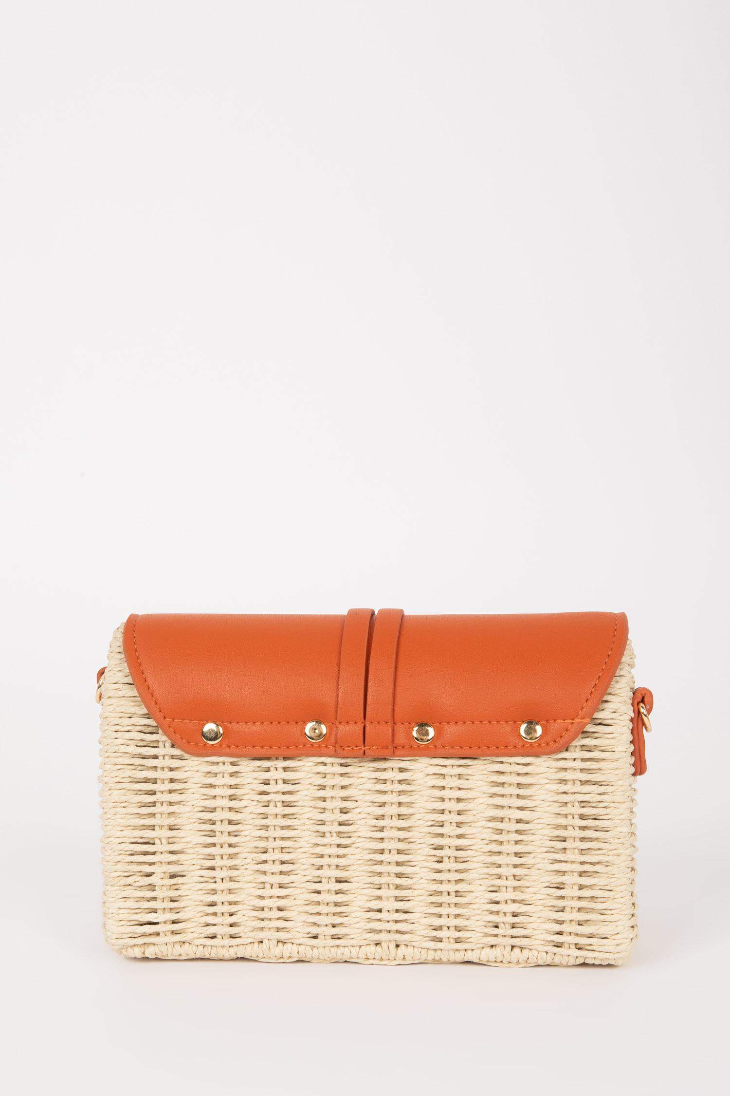 Woman Straw Crossbody Bag