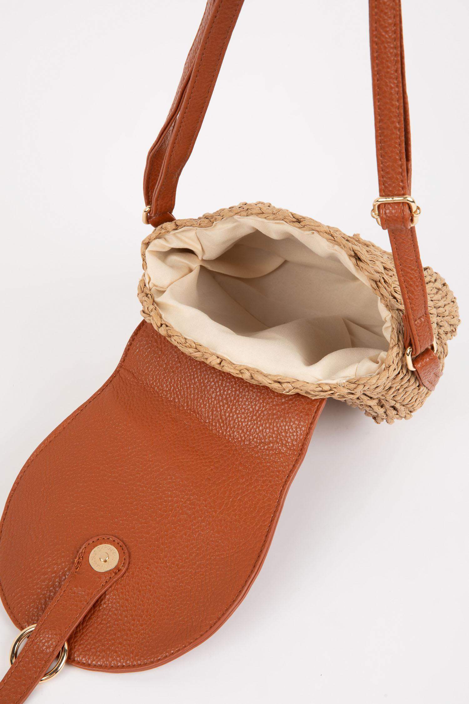 Kadın Uzun Askılı Hasır Çapraz Çanta