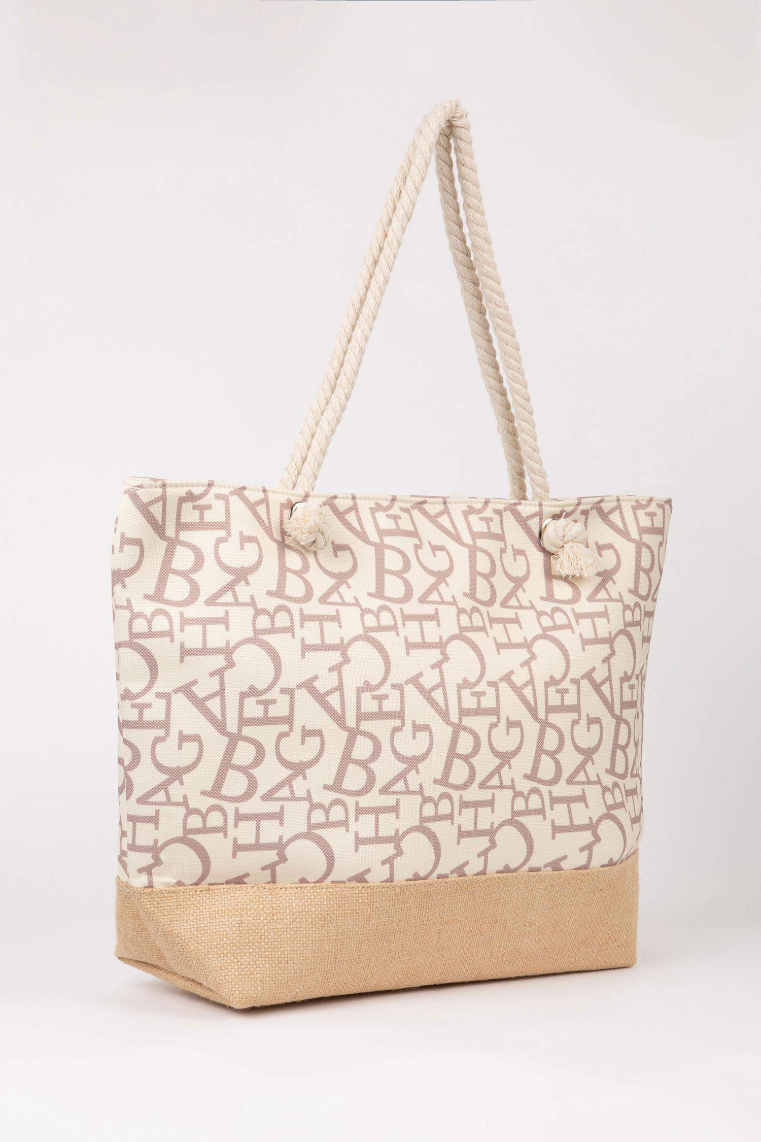 Woman Straw Beach Bag