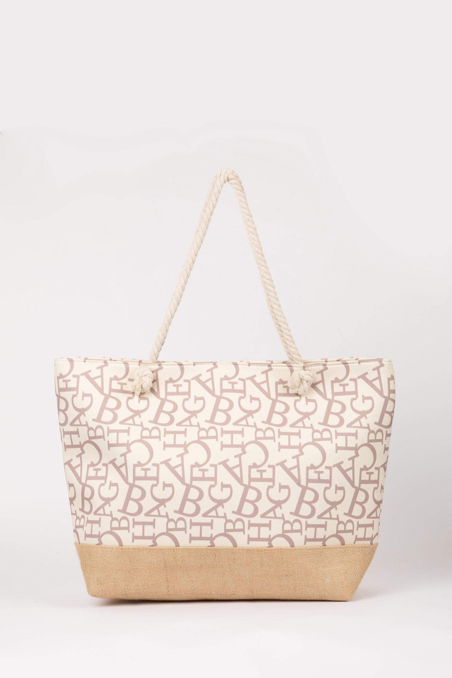 Woman Straw Beach Bag
