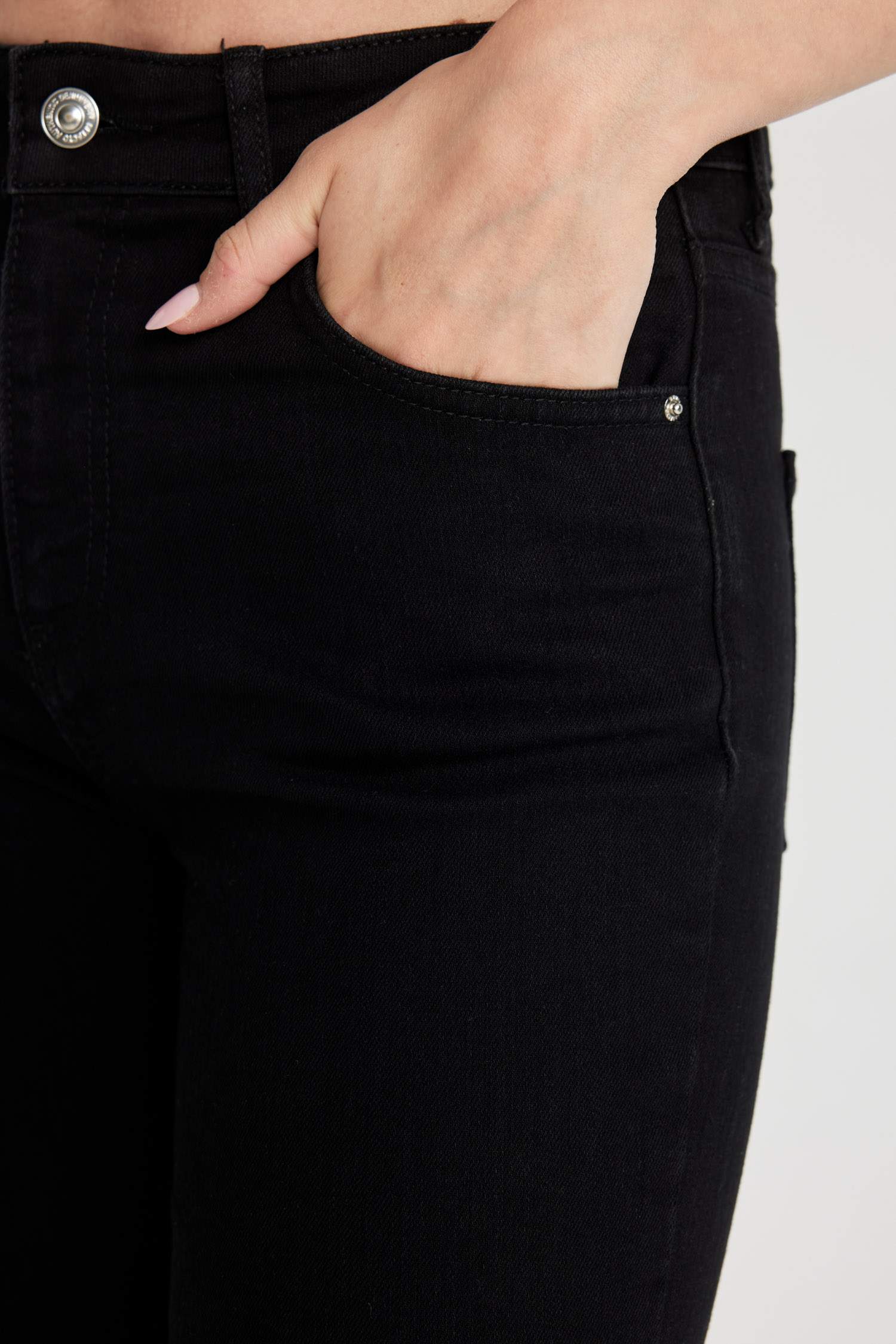 Yüksek Bel Jean Kapri