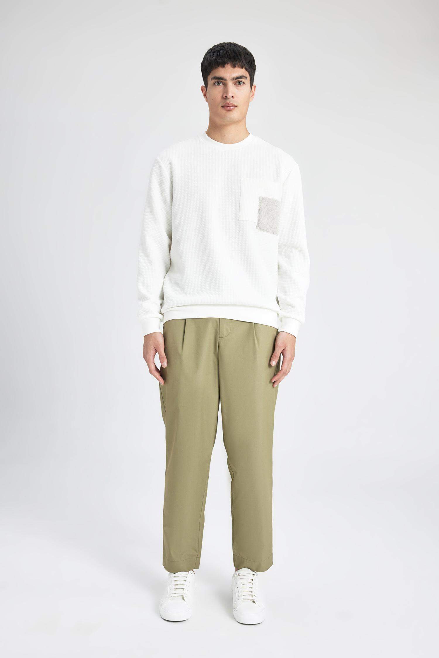 Regular Fit Bisiklet Yaka Sweatshirt