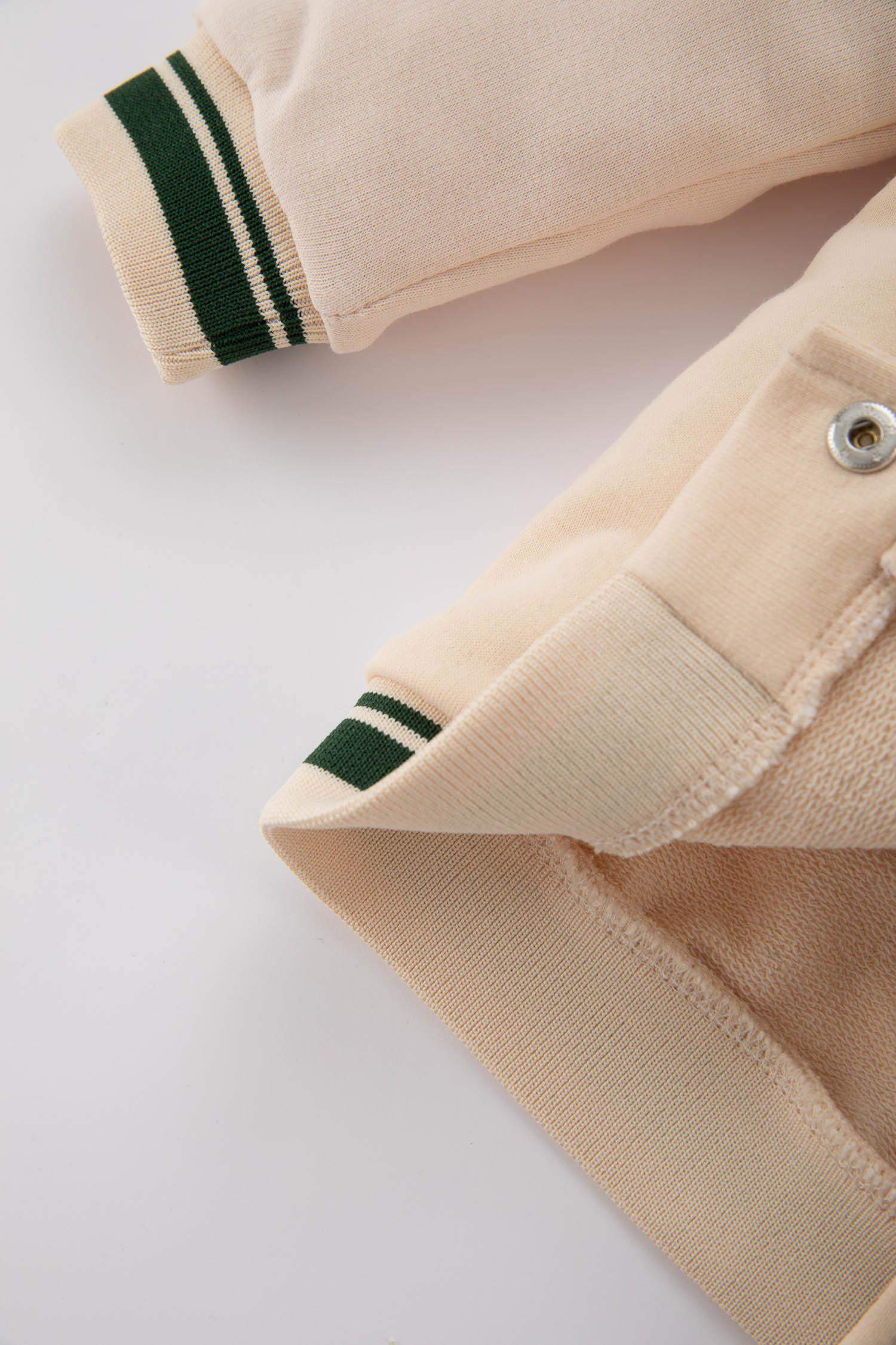 Baby Girl Printed Crew Neck Cardigan