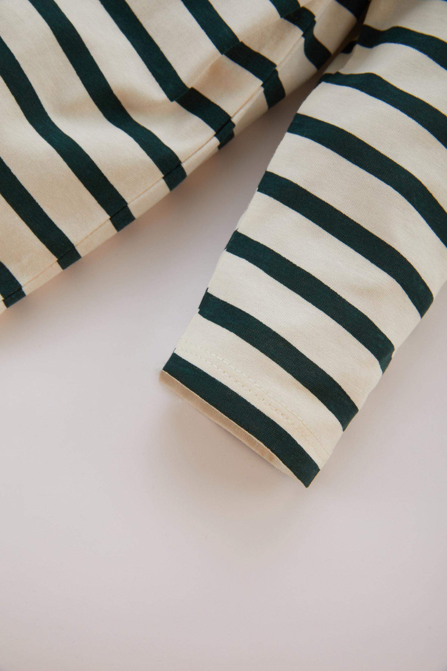 Baby Girl Crew Neck Striped T-Shirt