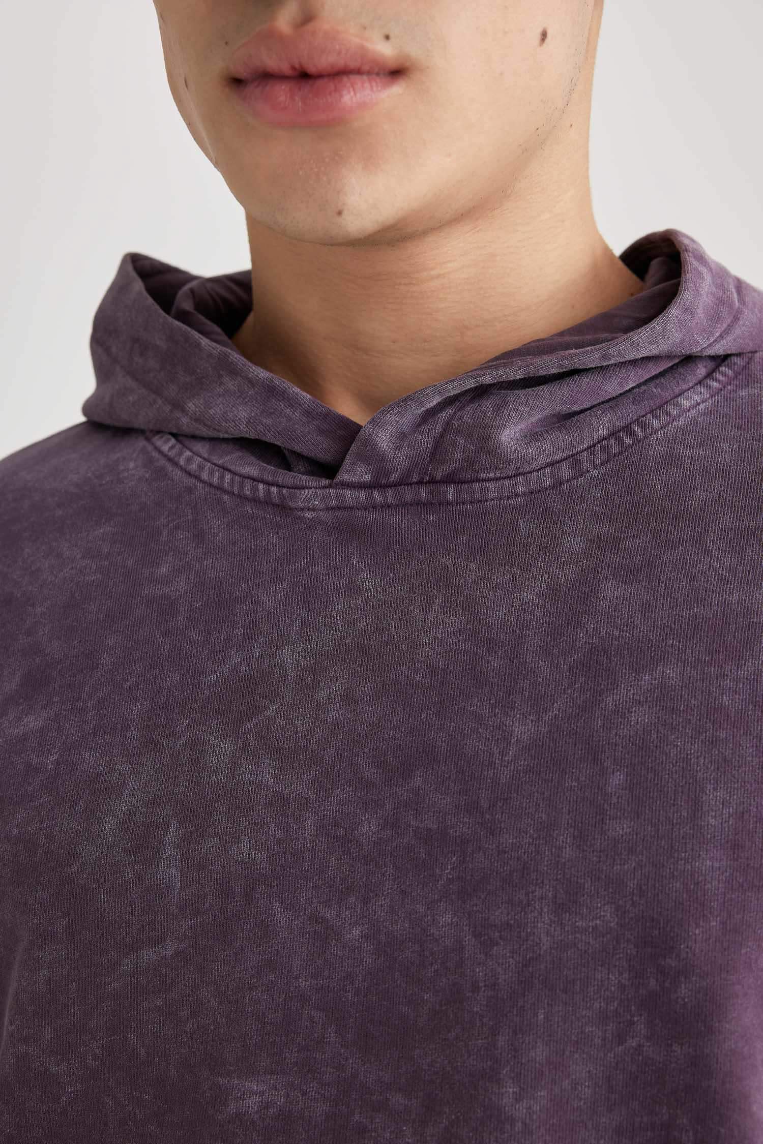 Свитшот обычной посадки с капюшоном в стиле ретро