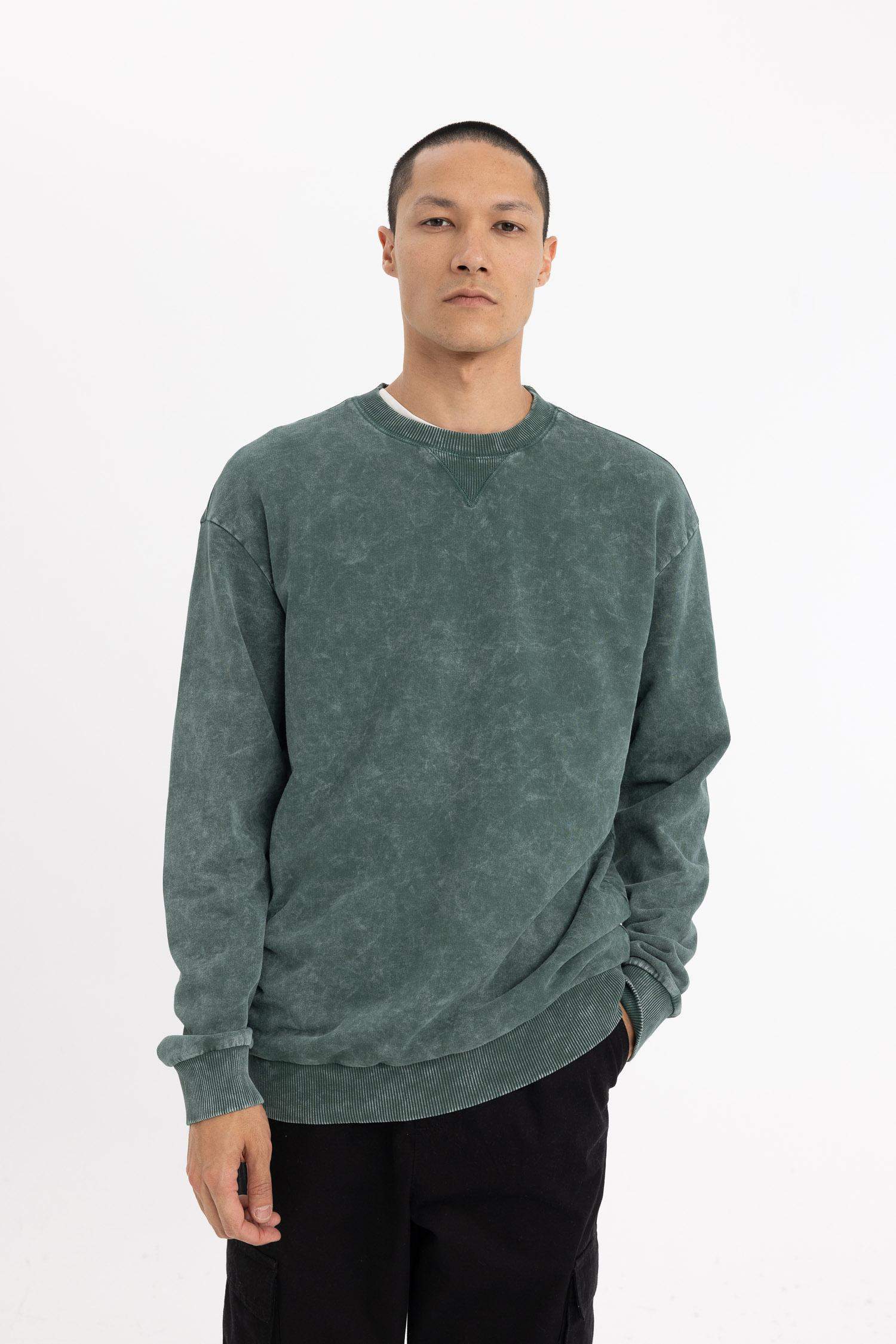 қалыпты пішім дөңгелек жаға Свитер