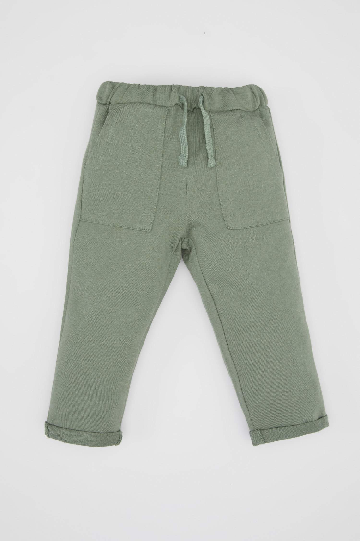 Erkek Bebek 2'li Takım Renk Bloklu Sweatshirt Eşofman Altı